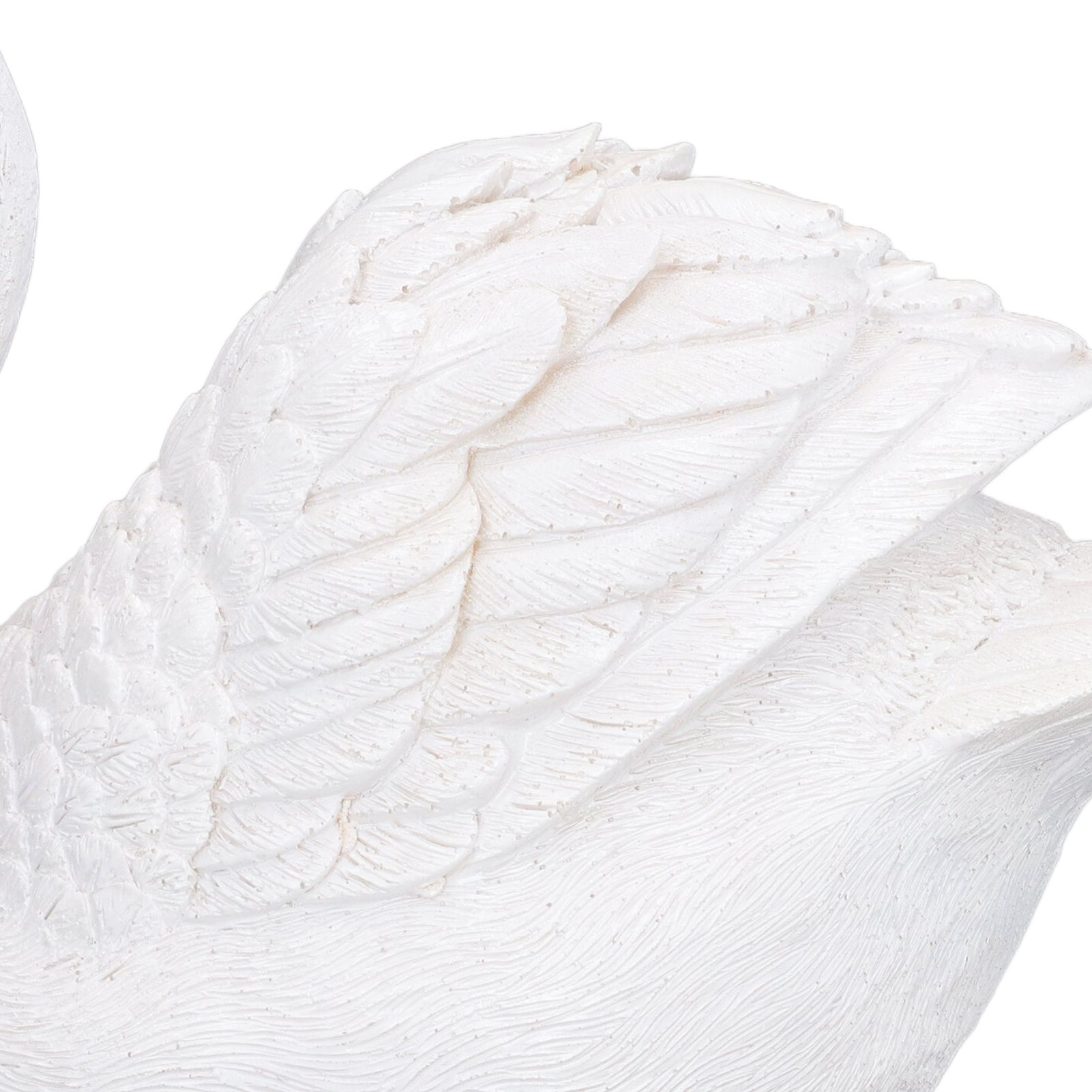 Resin White Swan Figurine Resin White Goose Statue for Outdoor Garden Yard view 15