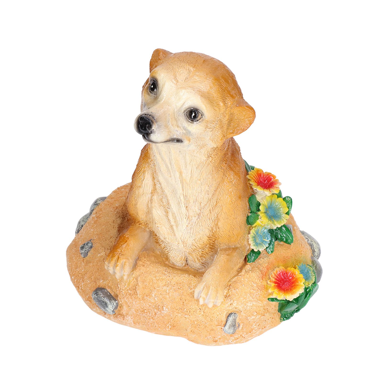 Straw Hat Meerkat Ornaments Meerkat Garden Statue Flower Pot Decoration Resin view 9