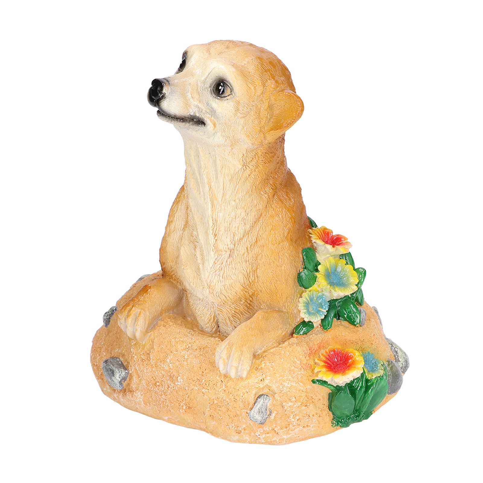 Straw Hat Meerkat Ornaments Meerkat Garden Statue Flower Pot Decoration Resin view 15