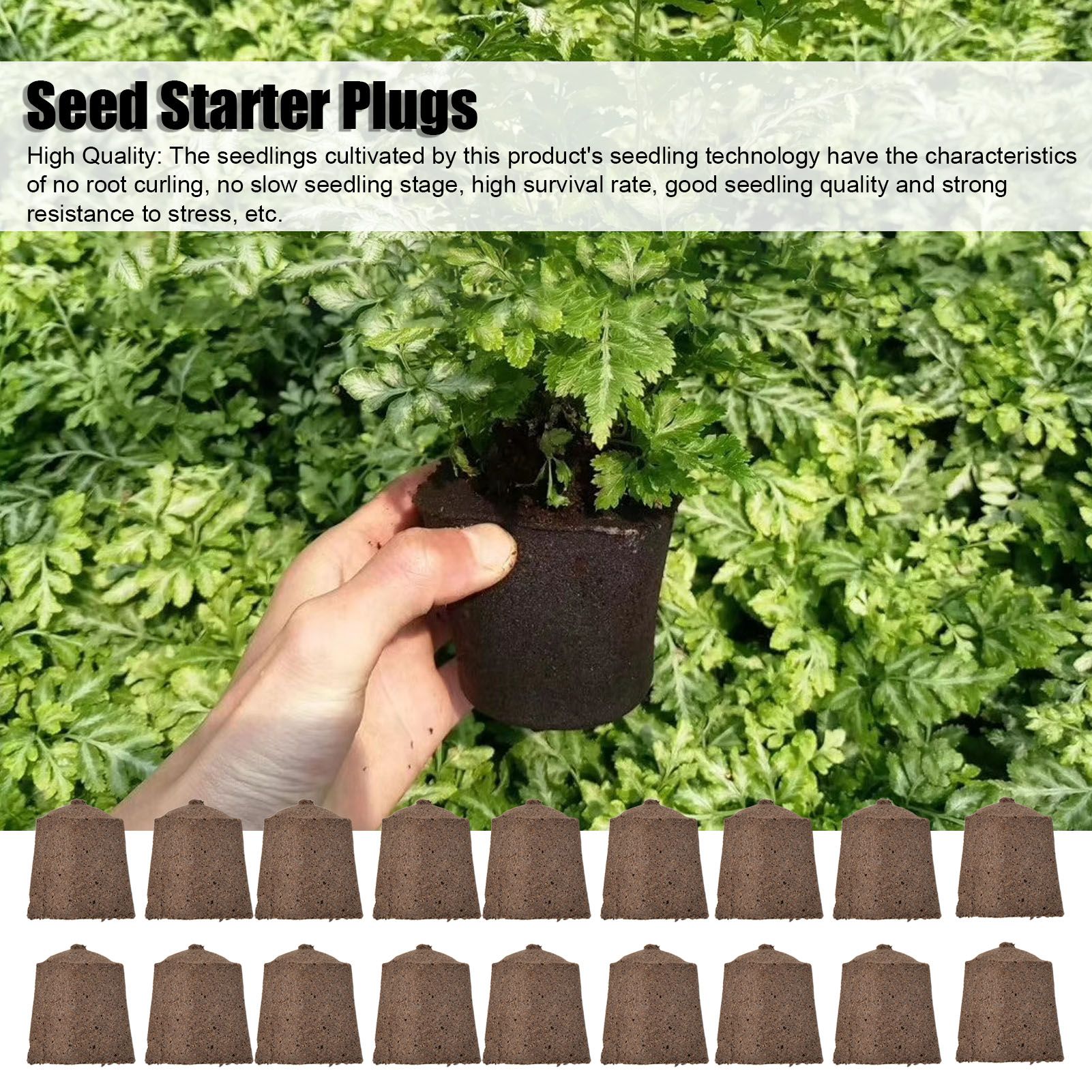 50pcs Growth Plugs Environet Seed Starter Plugs for Seed Starting Hydroponic view 14