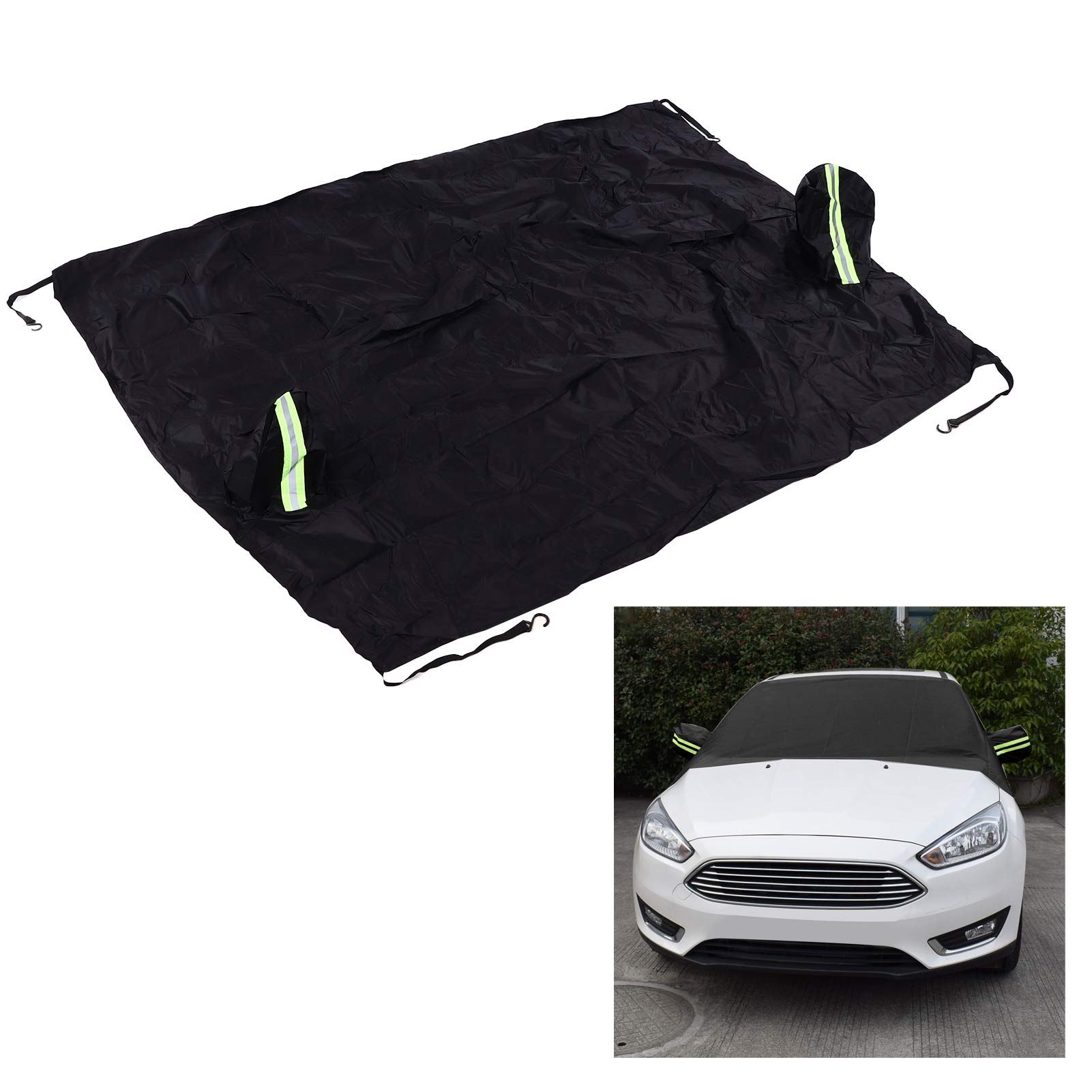 Windshield Cover Waterproof Snowproof Large Coverage Area Universal Windshield view 12