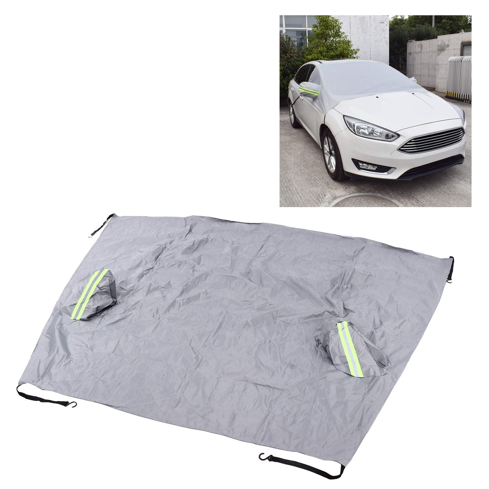 Windshield Cover Waterproof Snowproof Large Coverage Area Universal Windshield view 12