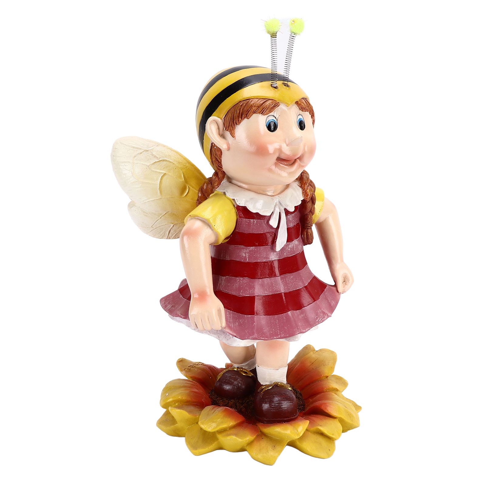 Garden Resin Ornament Cartoon Bee Waterproof Pastoral Style Outdoor Statue for view 2