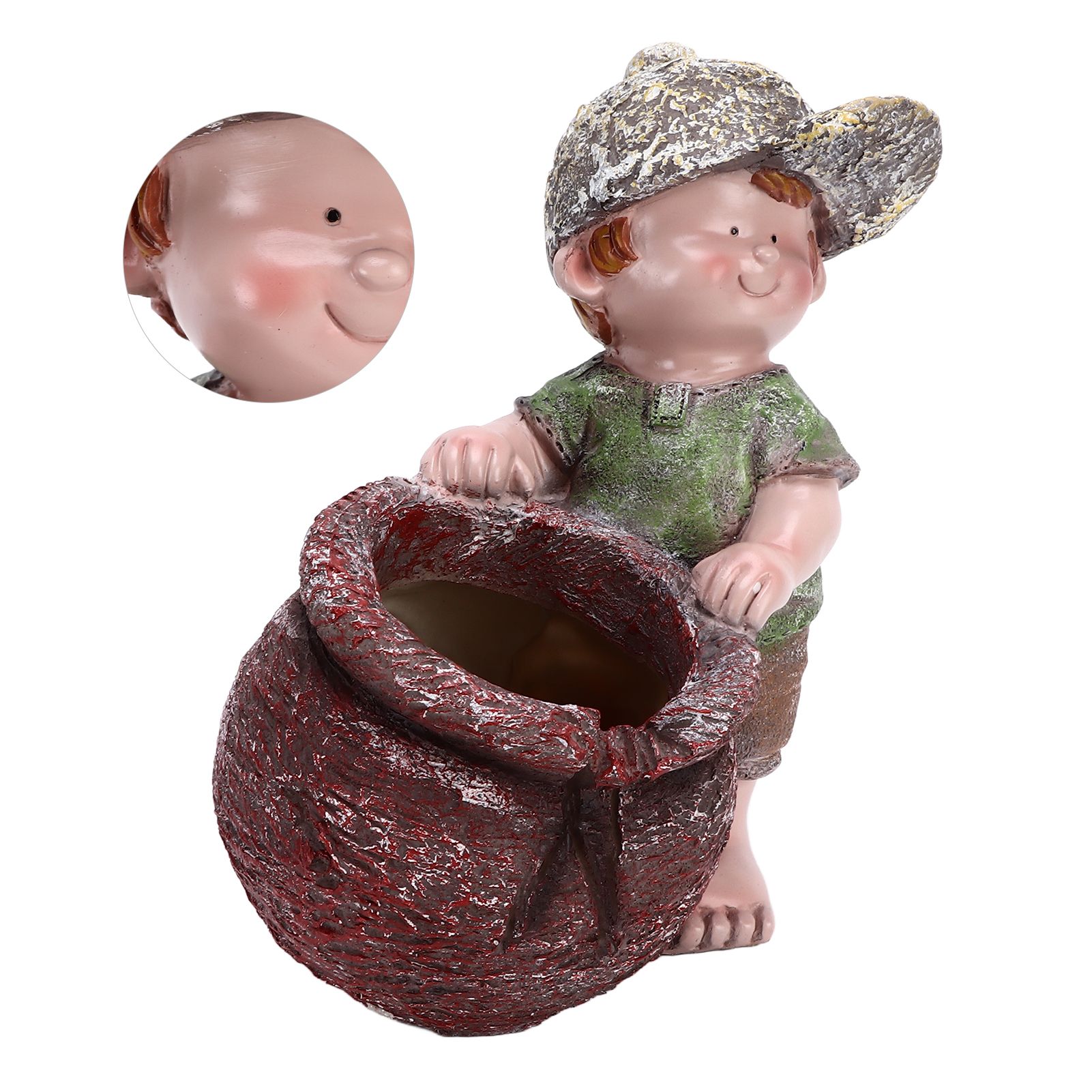 Flower Pot Ornament Cartoon Kid Shape Waterproof Textured Exquisite Vivid view 9