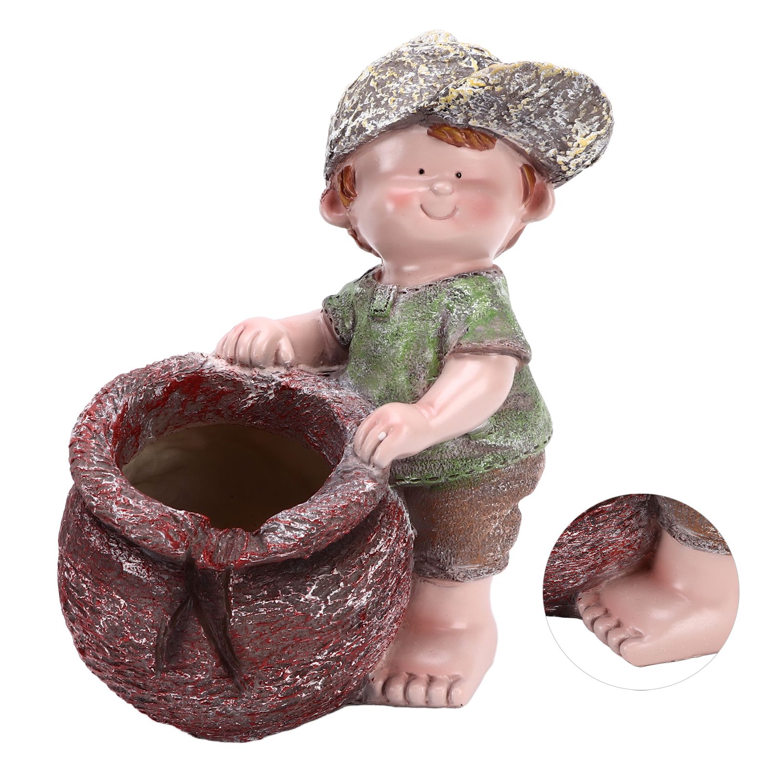 Flower Pot Ornament Cartoon Kid Shape Waterproof Textured Exquisite Vivid view 10