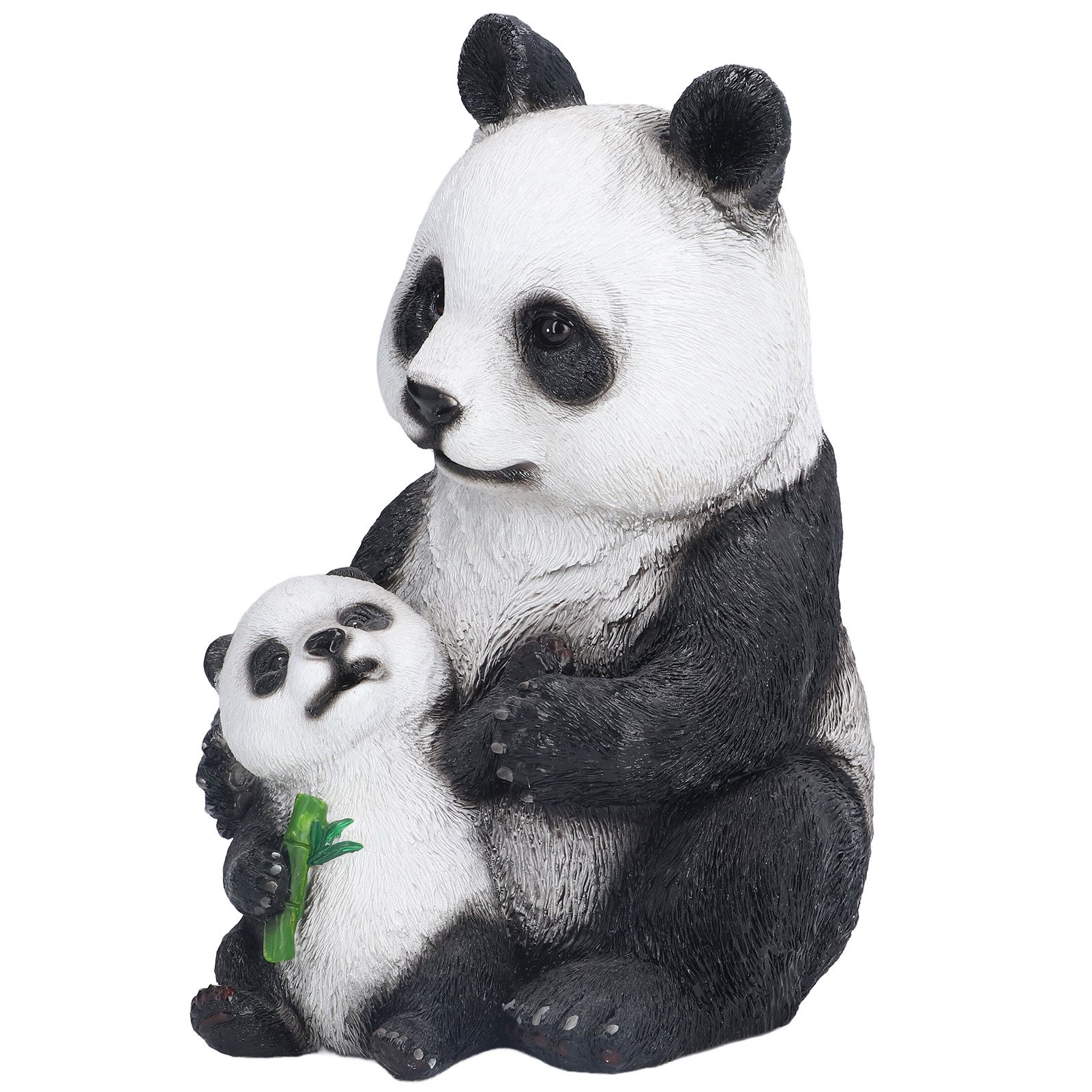 Simulation Panda Ornaments Synthetic Resin Bear Ornaments for Garden Lawn Desk view 5