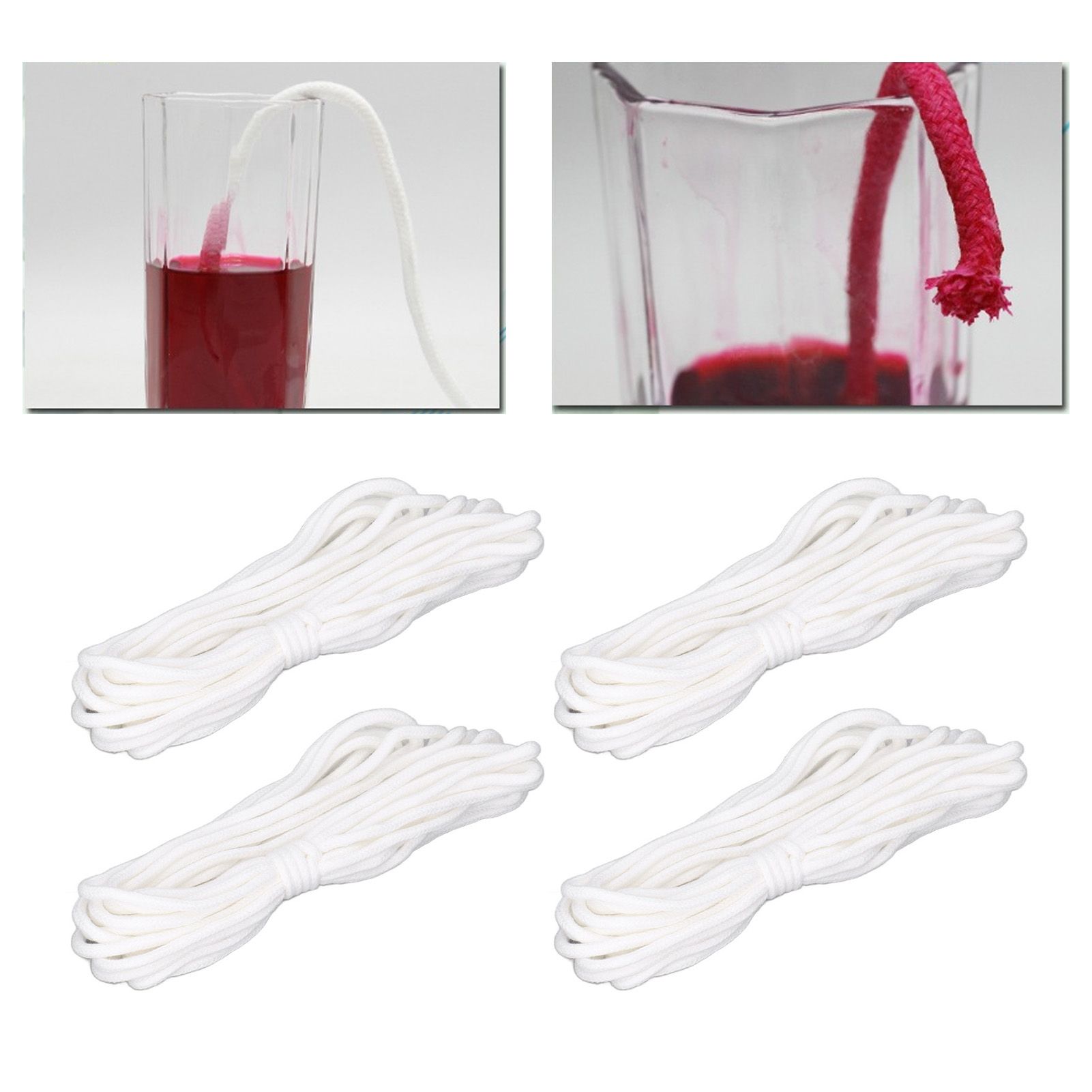 4Pcs Self Watering Cotton Rope Wick Cord Hydroponic Wicking Cord for Indoor view 12