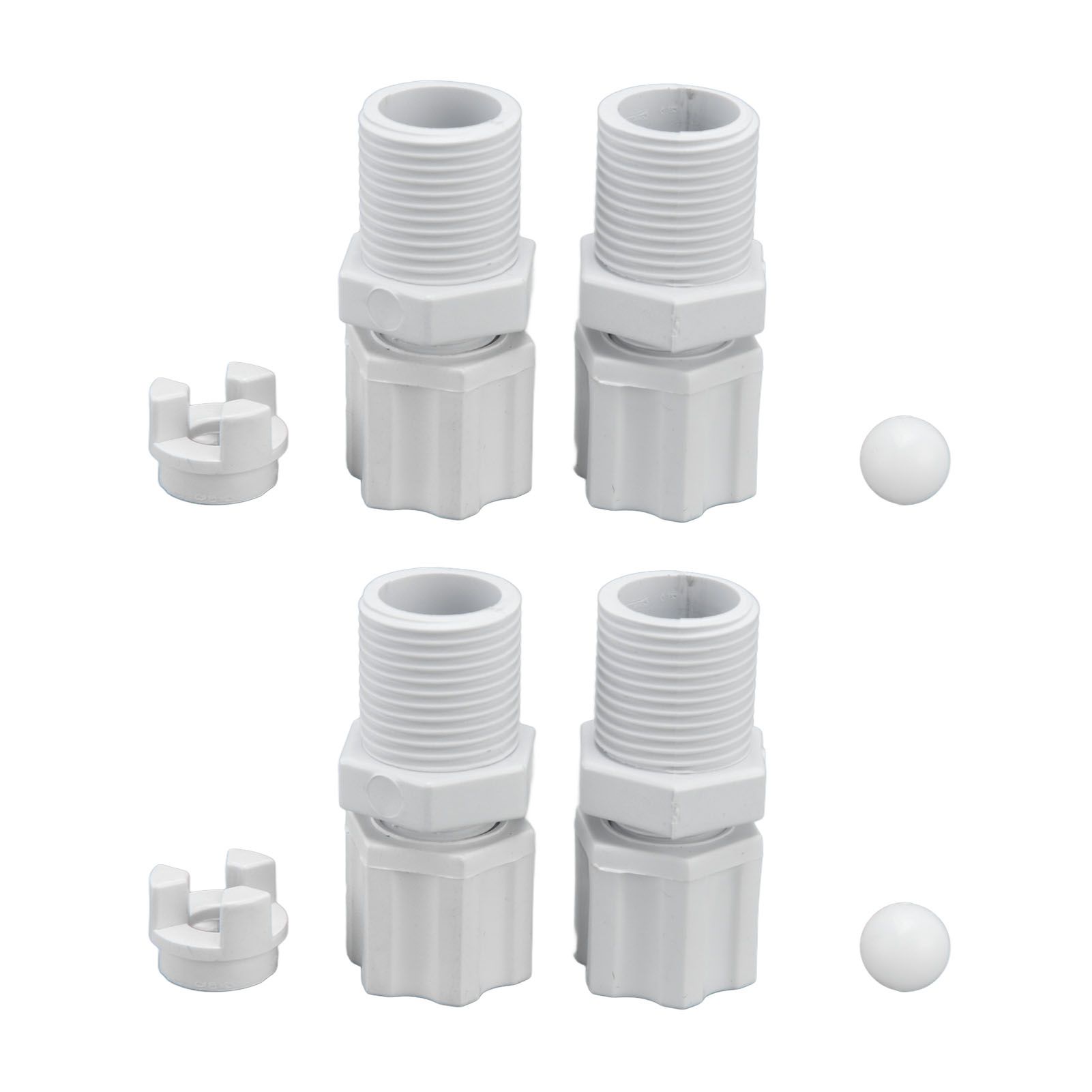2Set Check Valve Inlet Fitting Adapter Assembly Swimming Pool Cleaning view 8