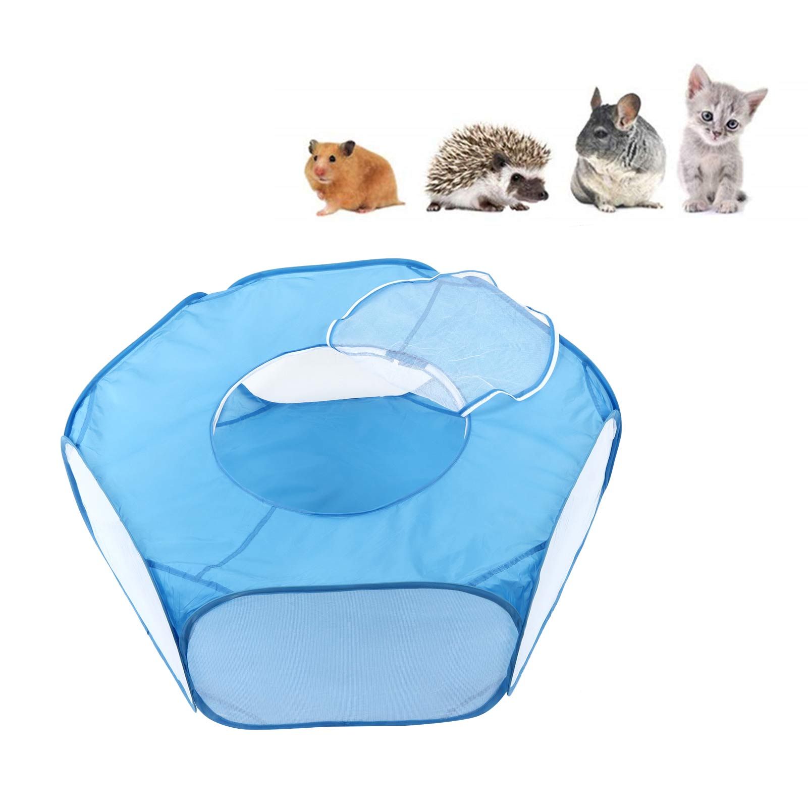 Pet Cage Tent Transparent Breathable Portable Small Animal Playpen for view 11