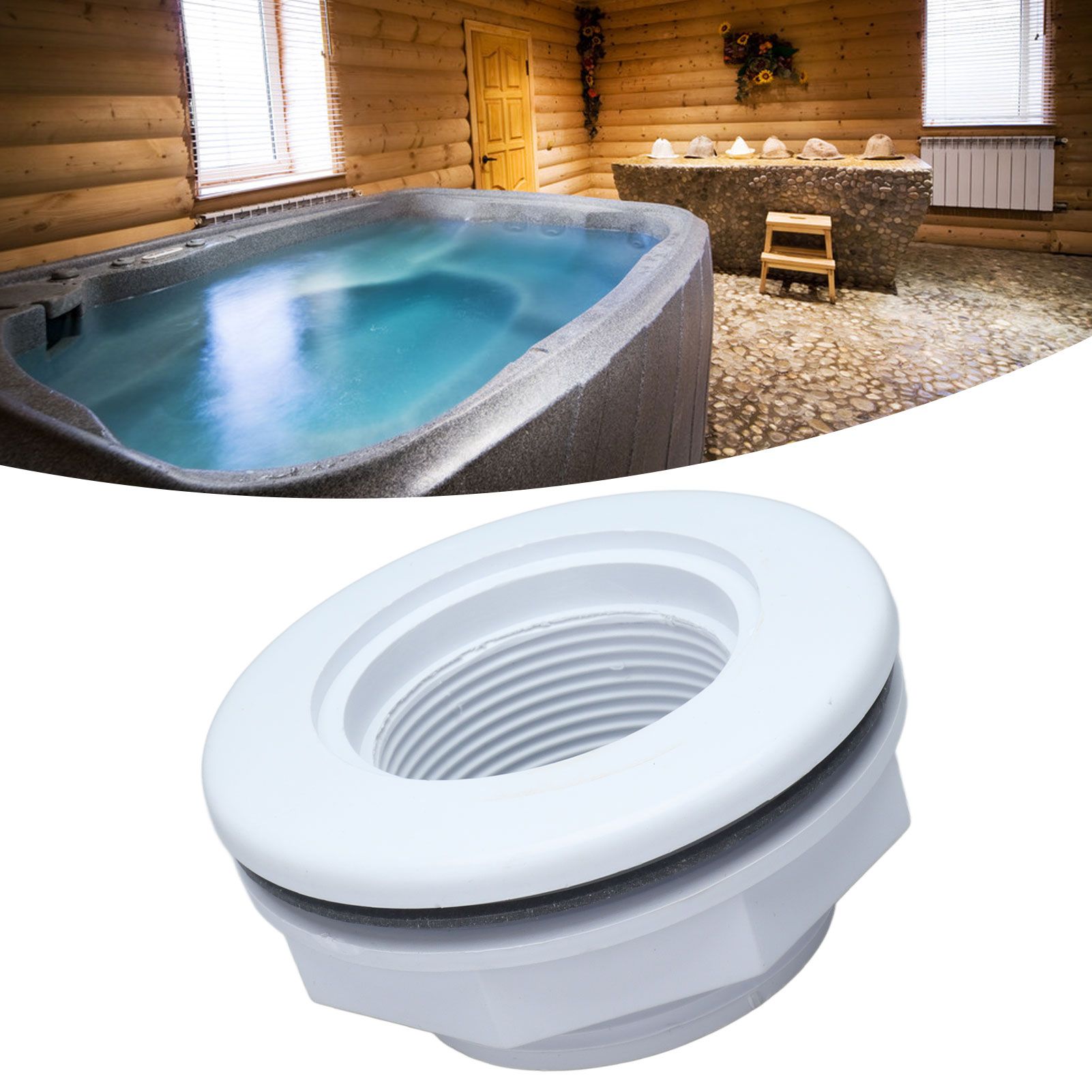 G1‑1/2 In Ground Pool Return Inlet Mount Opening Hydrostream Return Jet view 12