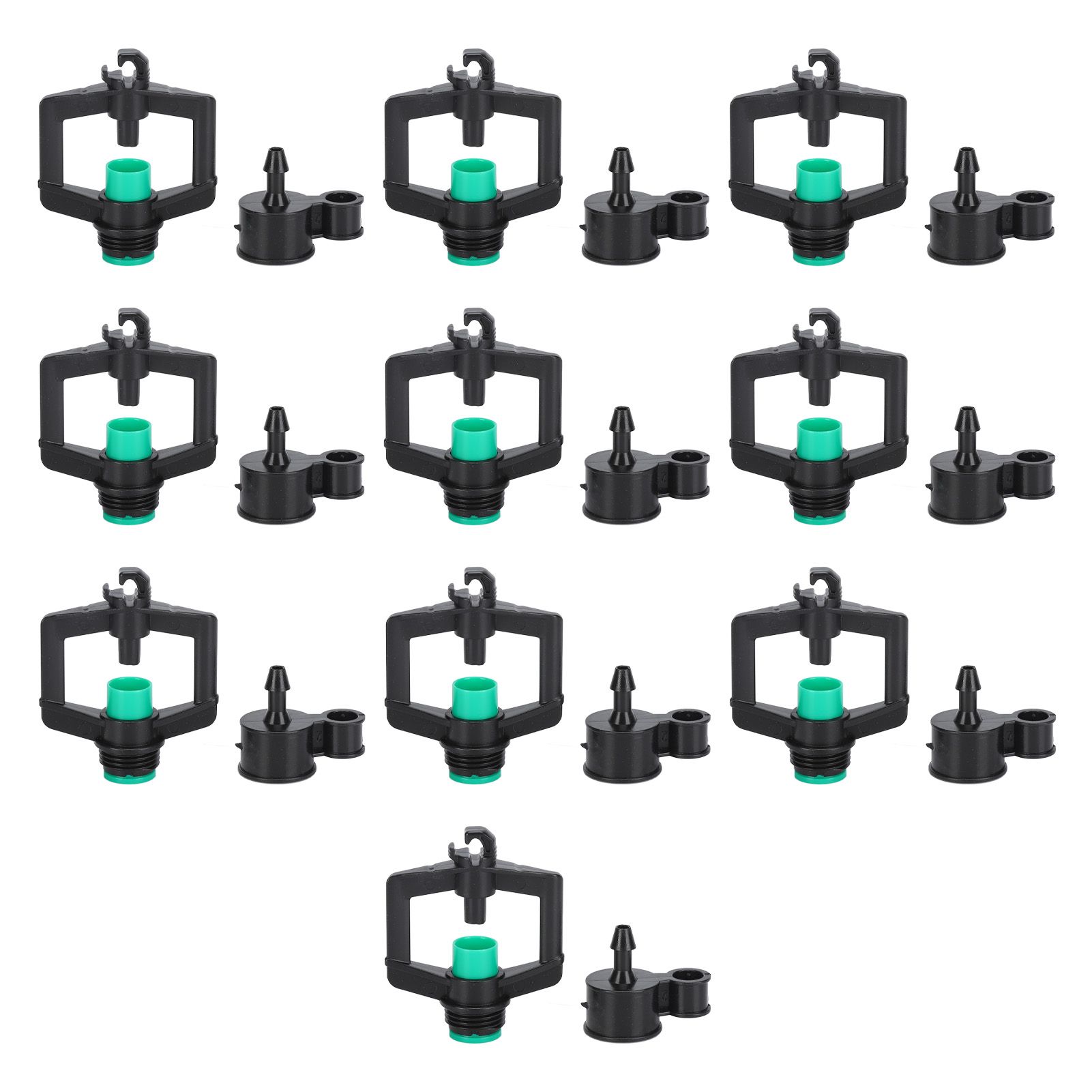 10pcs Watering Drippers 4mm Stable Plastic Irrigation Sprinkler Nozzles with