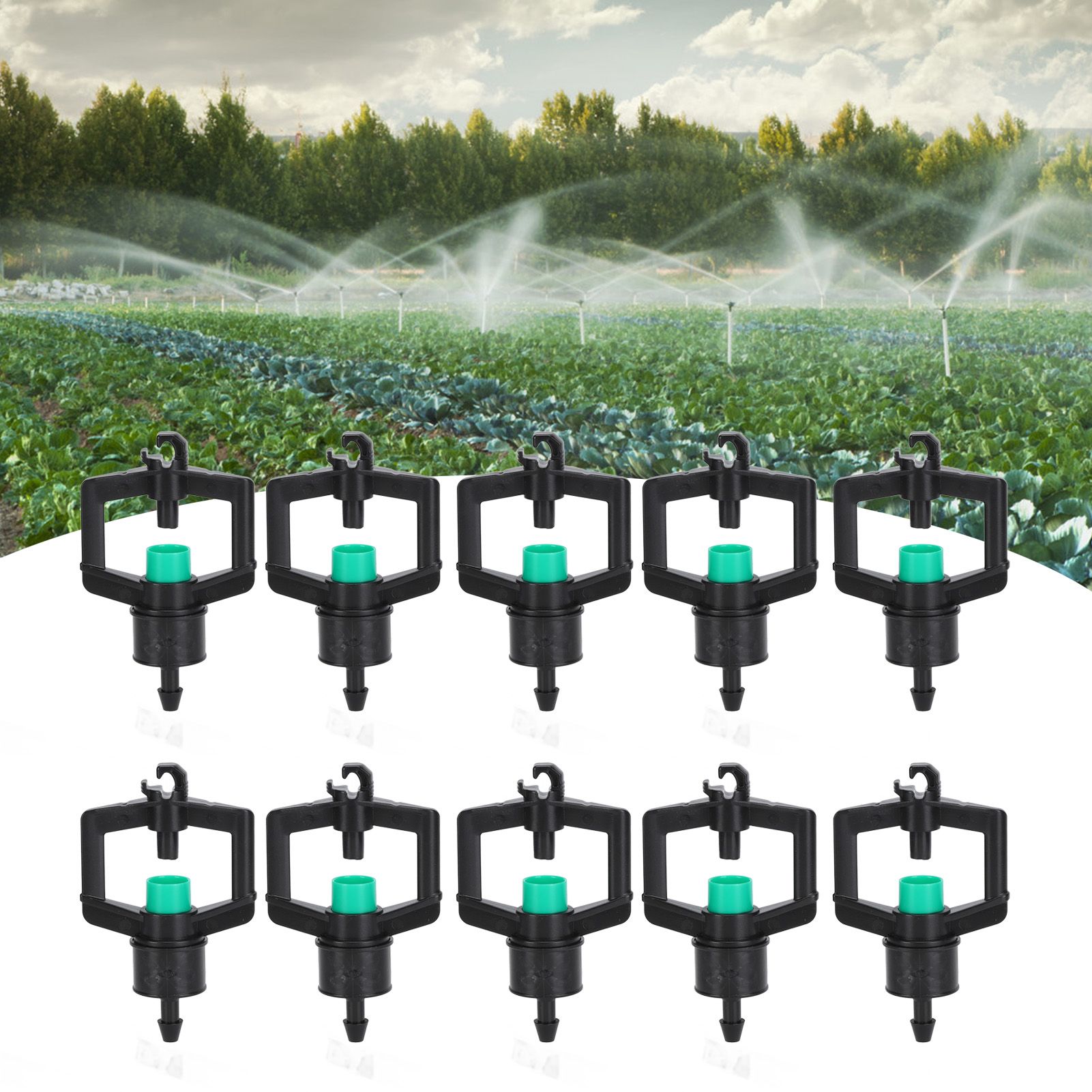 10pcs Watering Drippers 4mm Stable Plastic Irrigation Sprinkler Nozzles with view 12