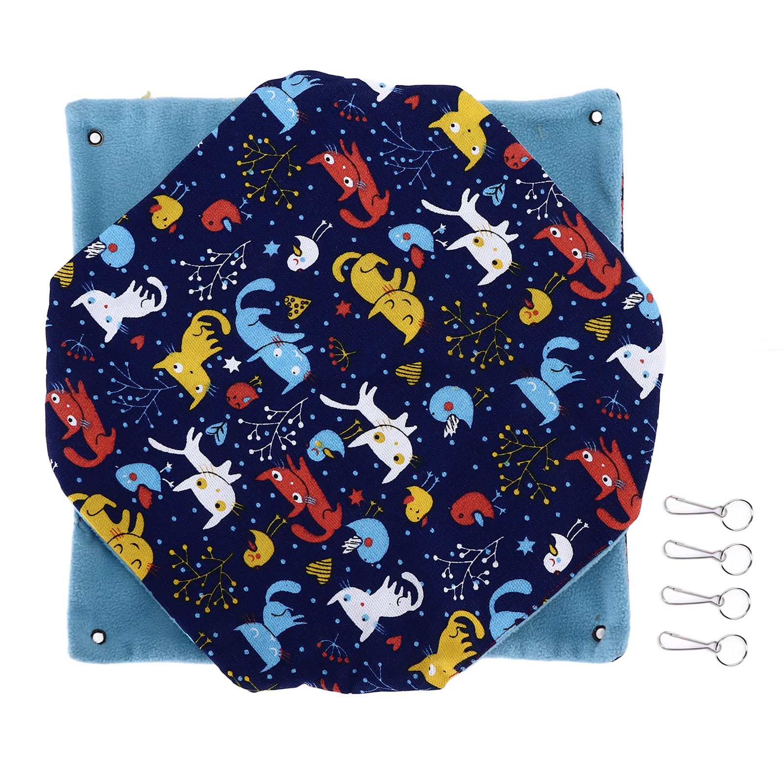 Pet Double Layer Warm Hammock Safe Warm Foldable Hanging Pet Sleeping Bag for