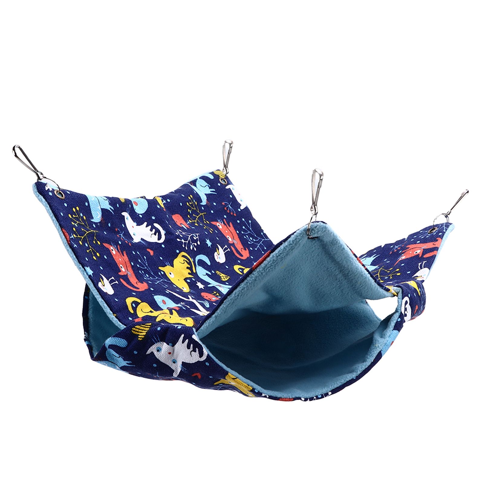 Pet Double Layer Warm Hammock Safe Warm Foldable Hanging Pet Sleeping Bag for view 8