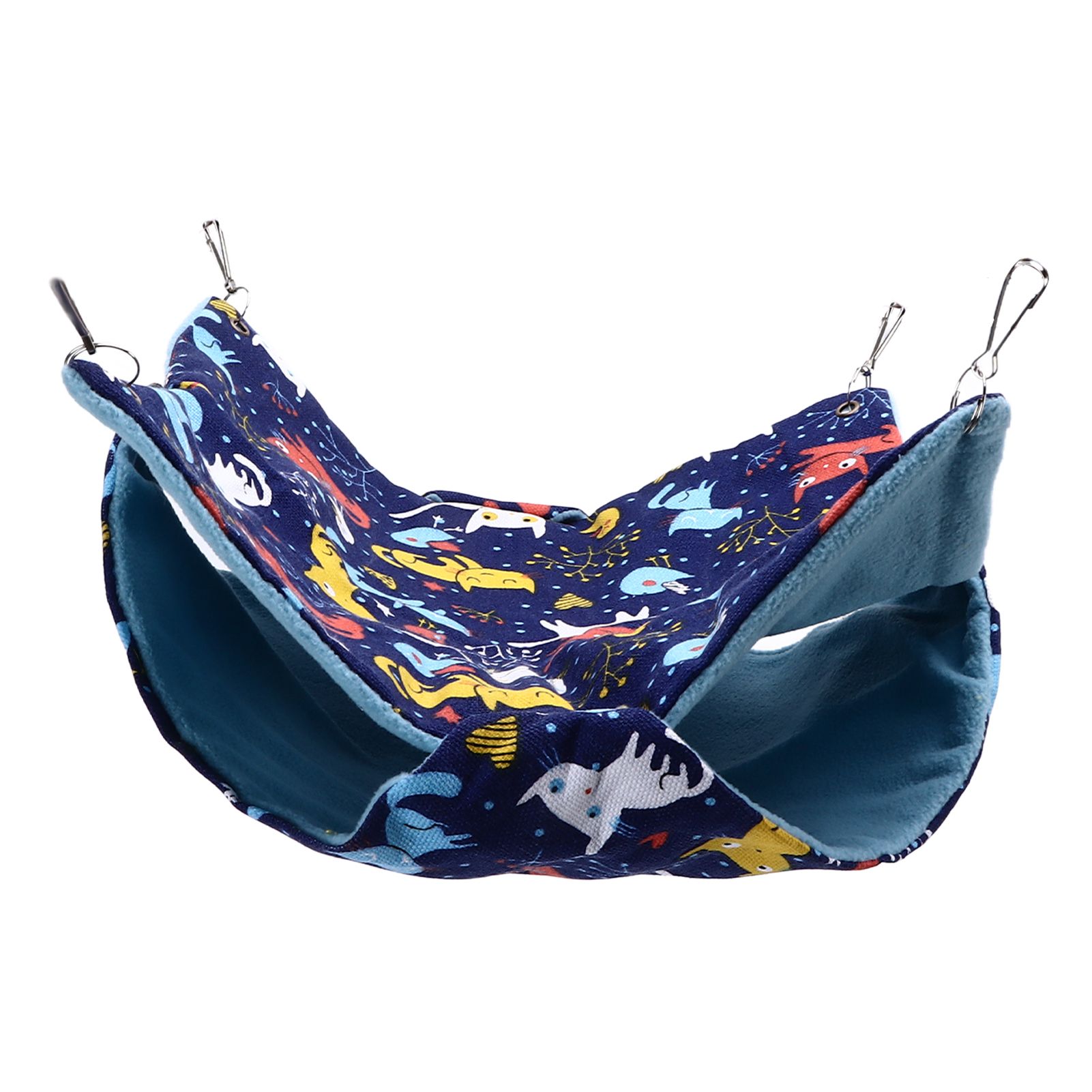 Pet Double Layer Warm Hammock Safe Warm Foldable Hanging Pet Sleeping Bag for view 9