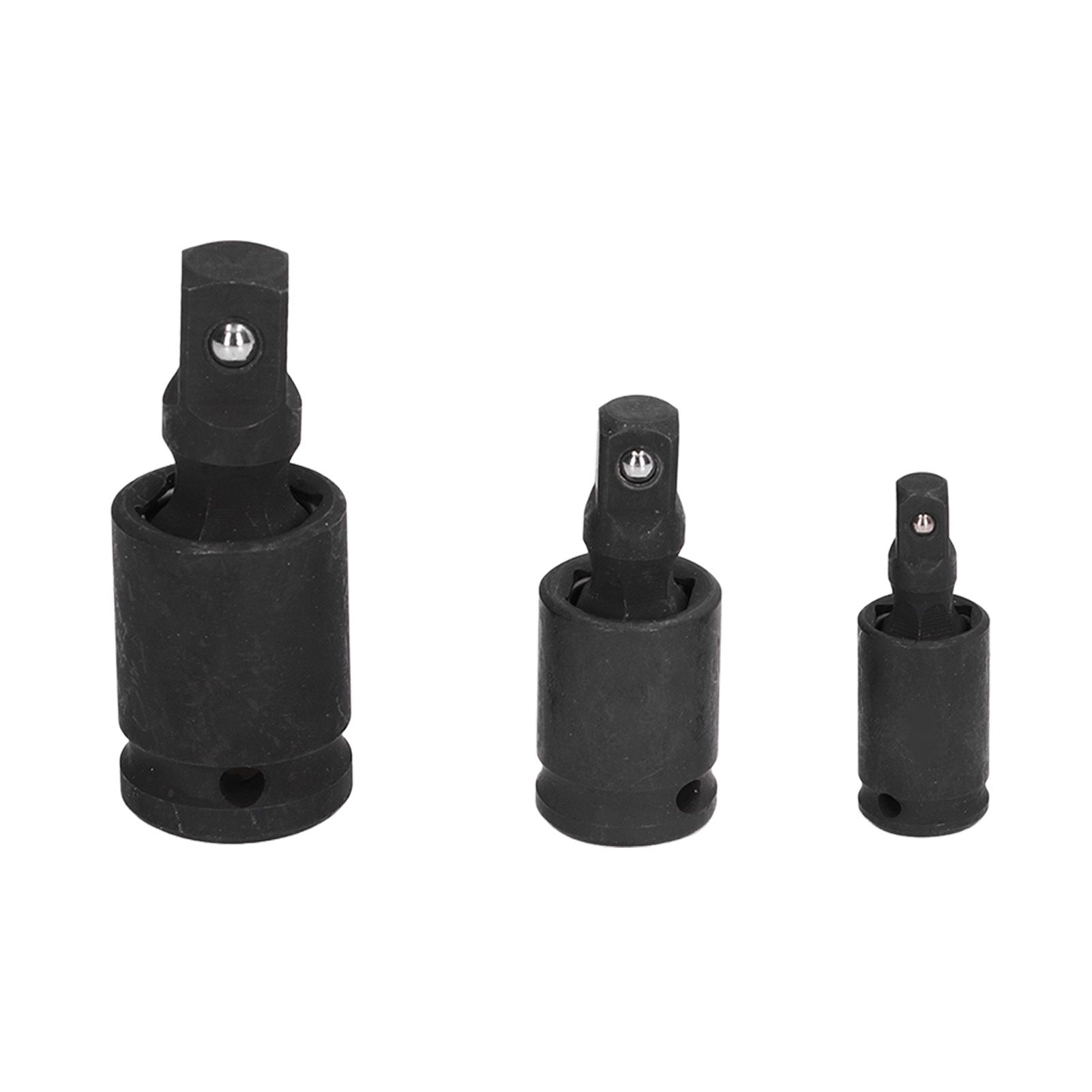3PCS Universal Joint Socket Adapter 1/2 1/4 3/8 Drive Impact Adapter Socket view 3