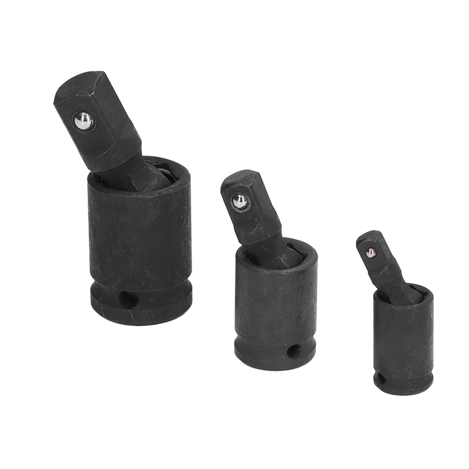 3PCS Universal Joint Socket Adapter 1/2 1/4 3/8 Drive Impact Adapter Socket view 4