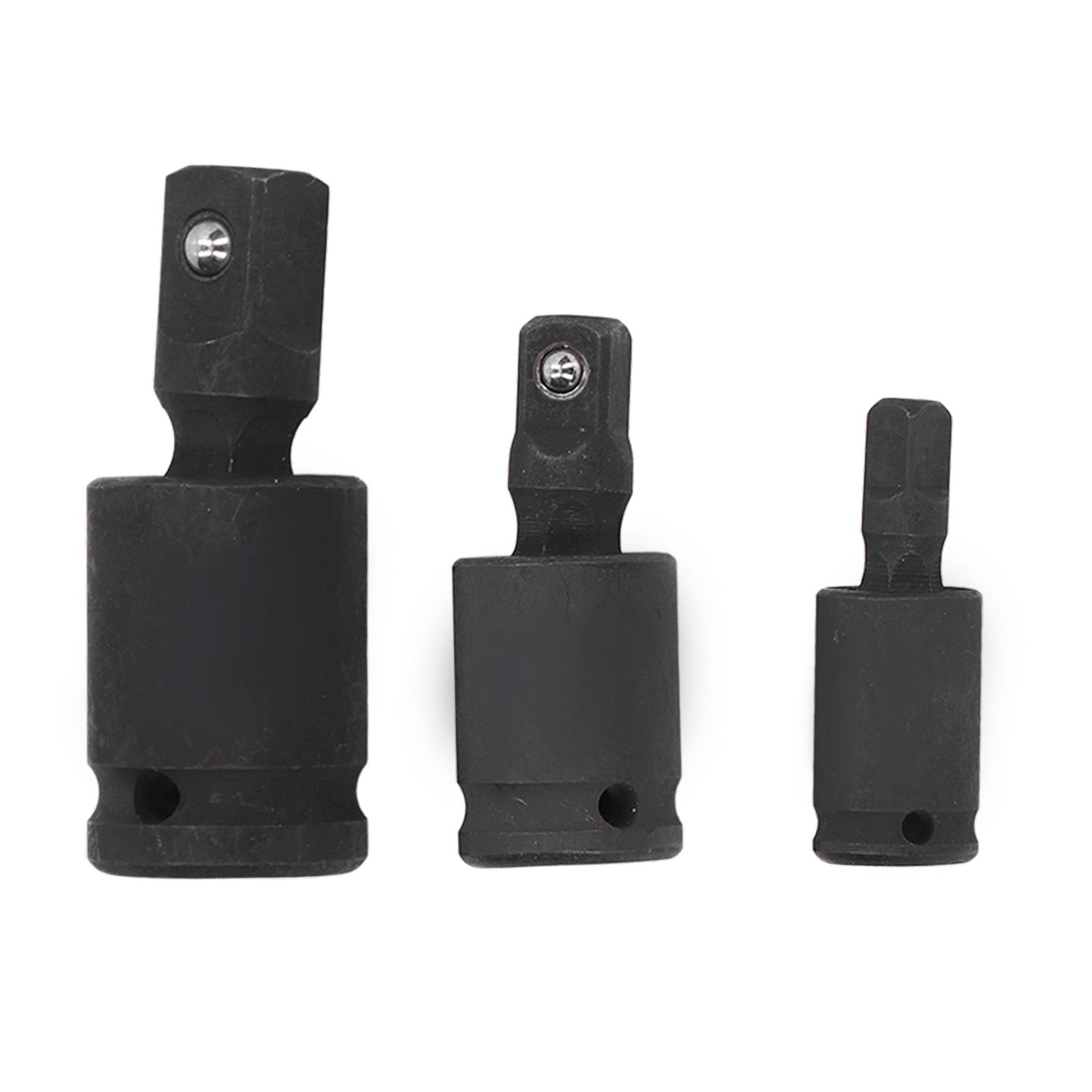 3PCS Universal Joint Socket Adapter 1/2 1/4 3/8 Drive Impact Adapter Socket view 5