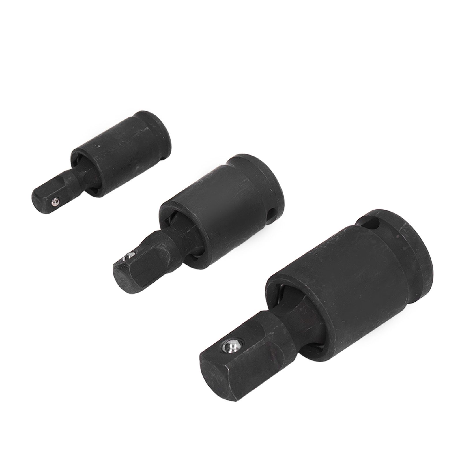 3PCS Universal Joint Socket Adapter 1/2 1/4 3/8 Drive Impact Adapter Socket view 9