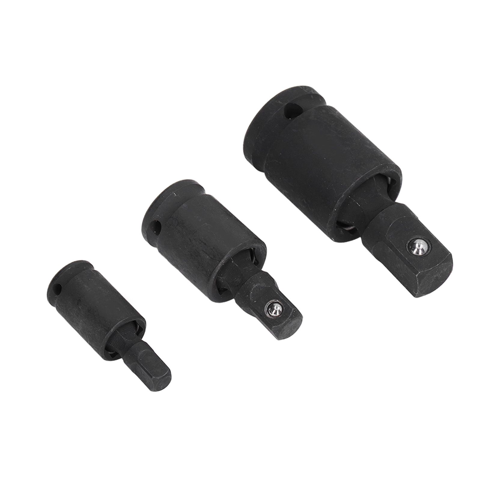 3PCS Universal Joint Socket Adapter 1/2 1/4 3/8 Drive Impact Adapter Socket view 10