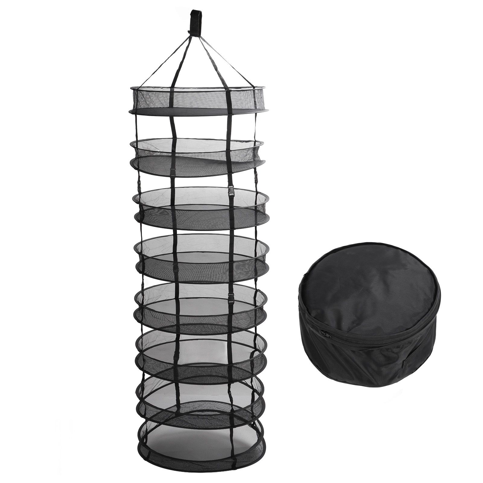 8 Layer Hanging Herb Buds Dry Net Detachable Collapsible Mesh Hydroponics