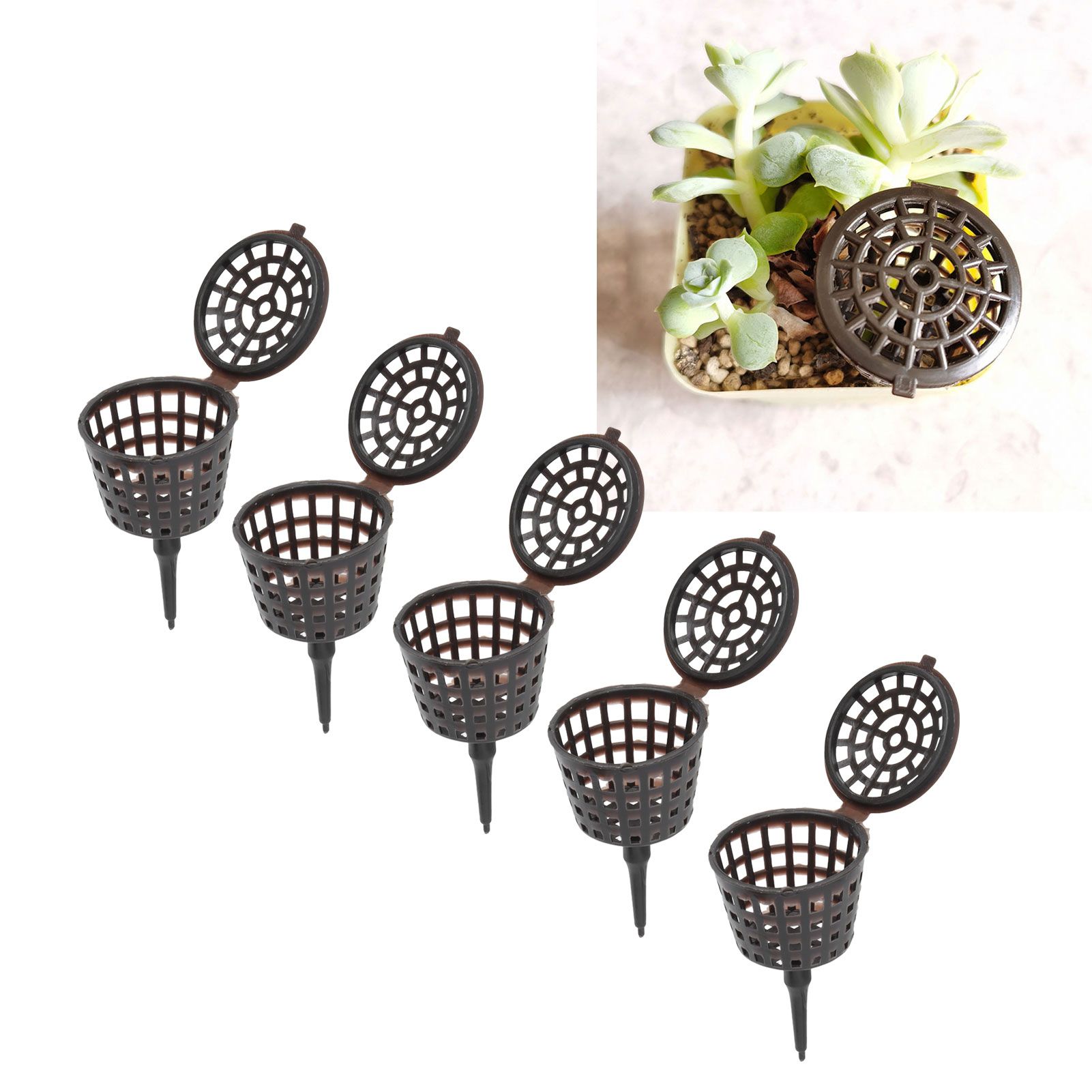 50Pcs Fertilizer Basket Plastic Sturdy Durable Planting Fertilization Box for view 11