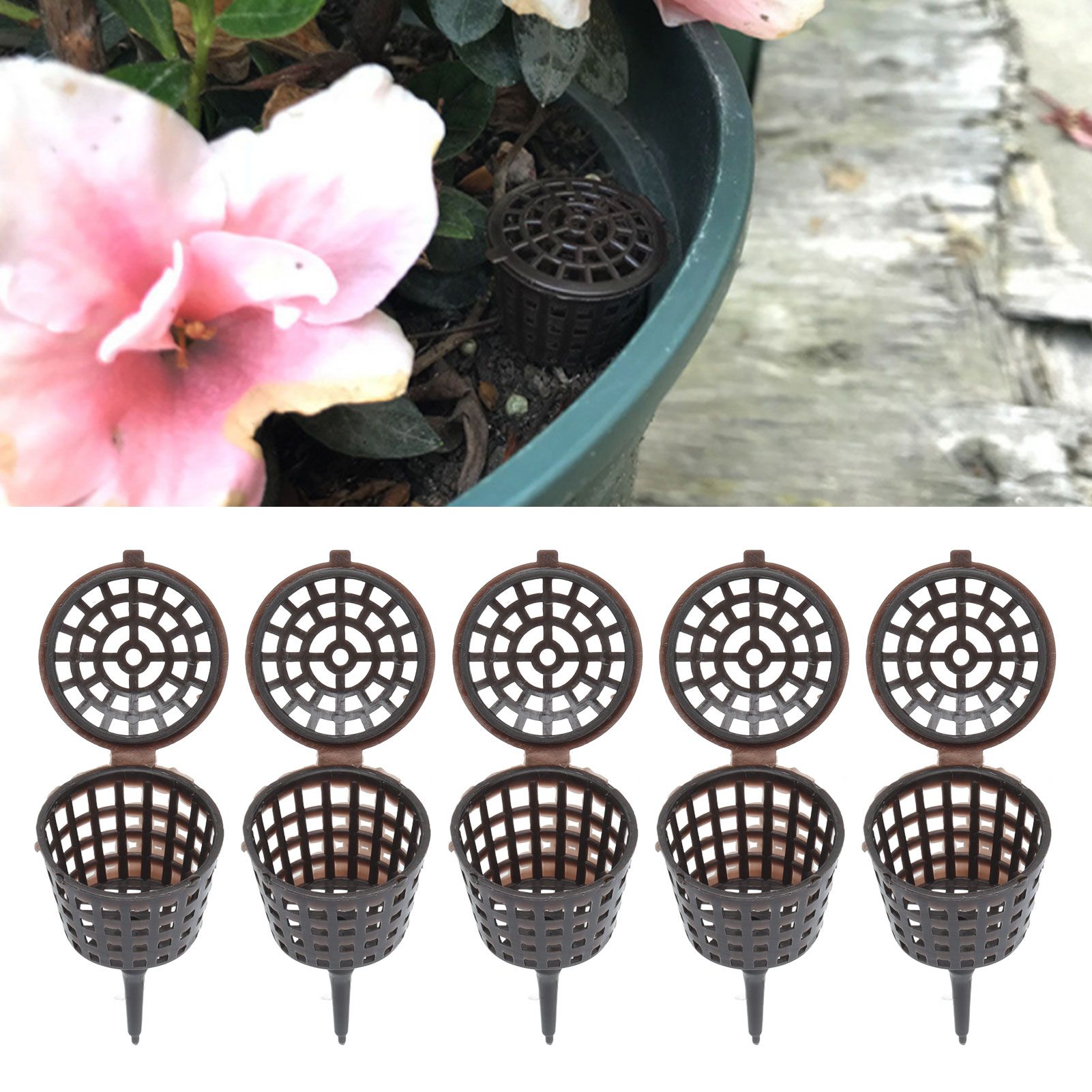 50Pcs Fertilizer Basket Plastic Sturdy Durable Planting Fertilization Box for view 12
