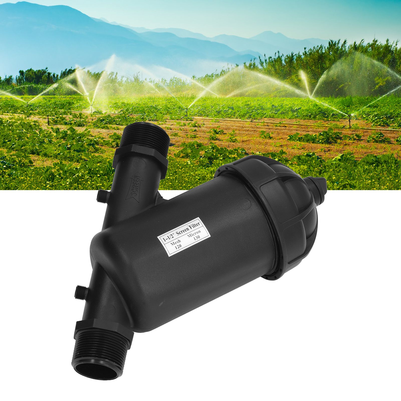 120 Mesh Drip Filter G1‑1/2 Male Thread Disc Filter for Gardening Agriculture view 11