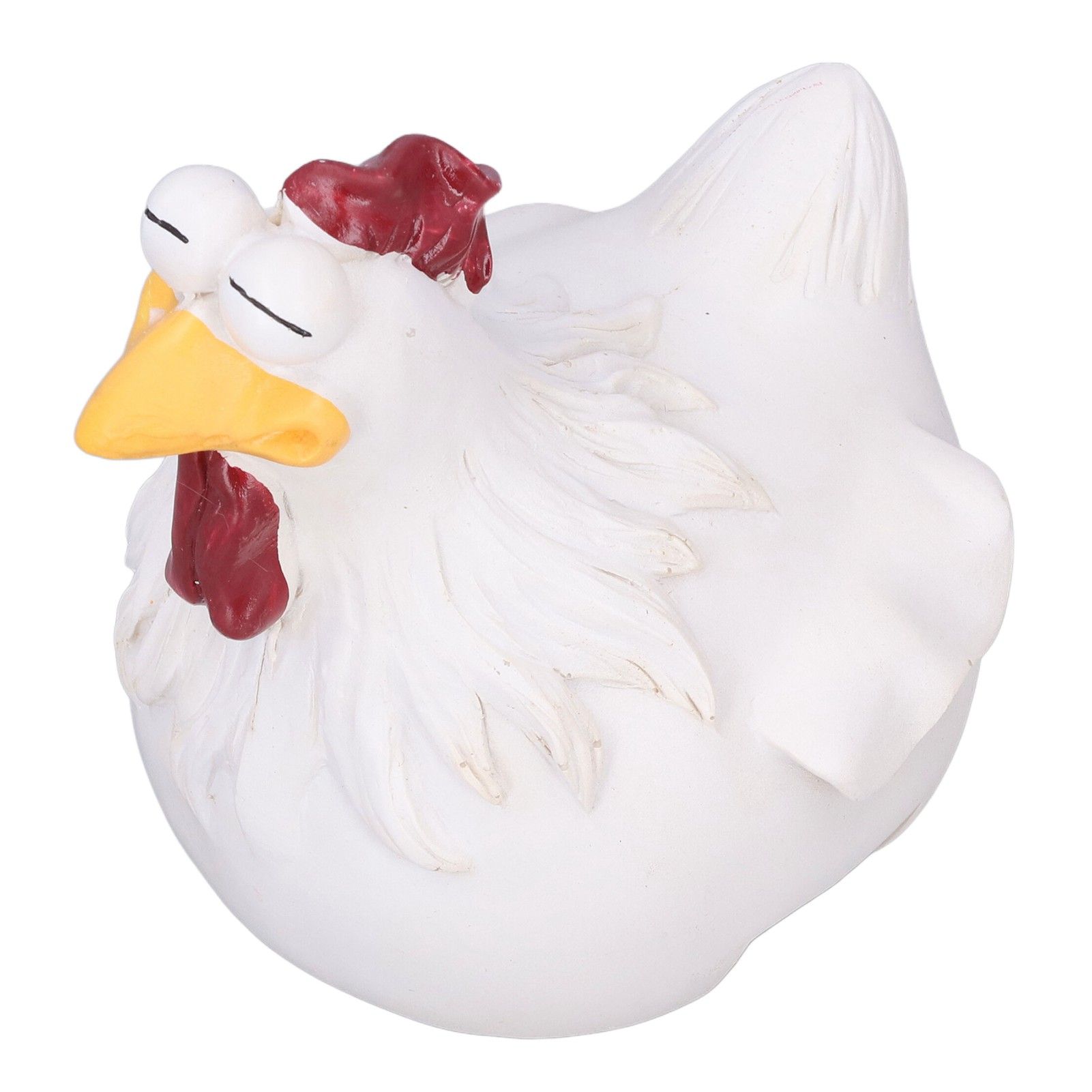 Big Eye Chicken Ornaments Funny Chicken Statues for Garden Stairs Farm Patio view 2