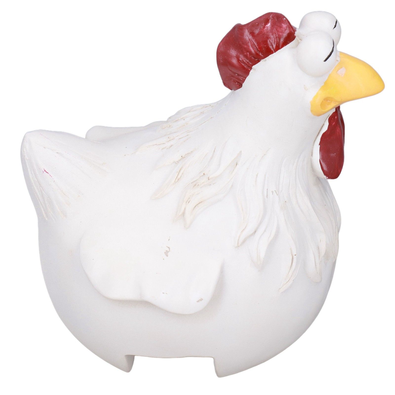 Big Eye Chicken Ornaments Funny Chicken Statues for Garden Stairs Farm Patio view 5