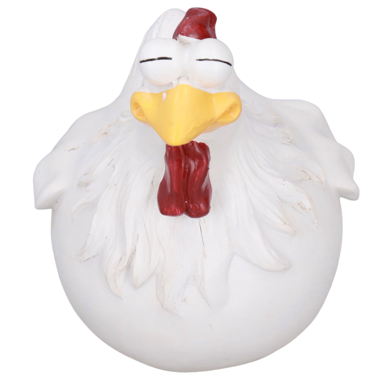 Big Eye Chicken Ornaments Funny Chicken Statues for Garden Stairs Farm Patio view 6