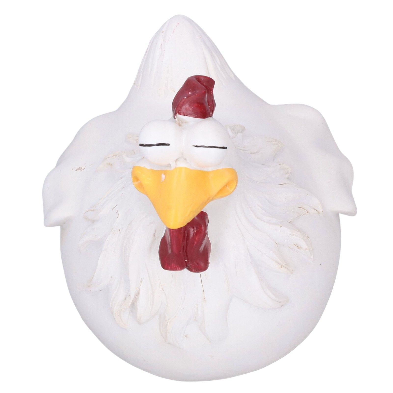 Big Eye Chicken Ornaments Funny Chicken Statues for Garden Stairs Farm Patio view 8