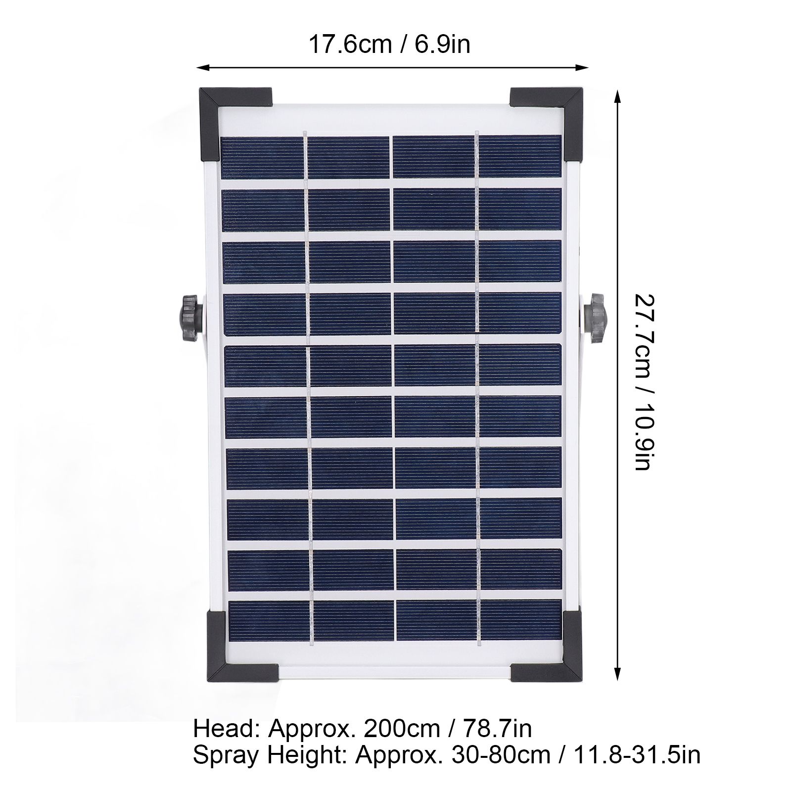Solar Fountain Solar Powered 10000 Hours Life Fine Workmanship Simple view 15