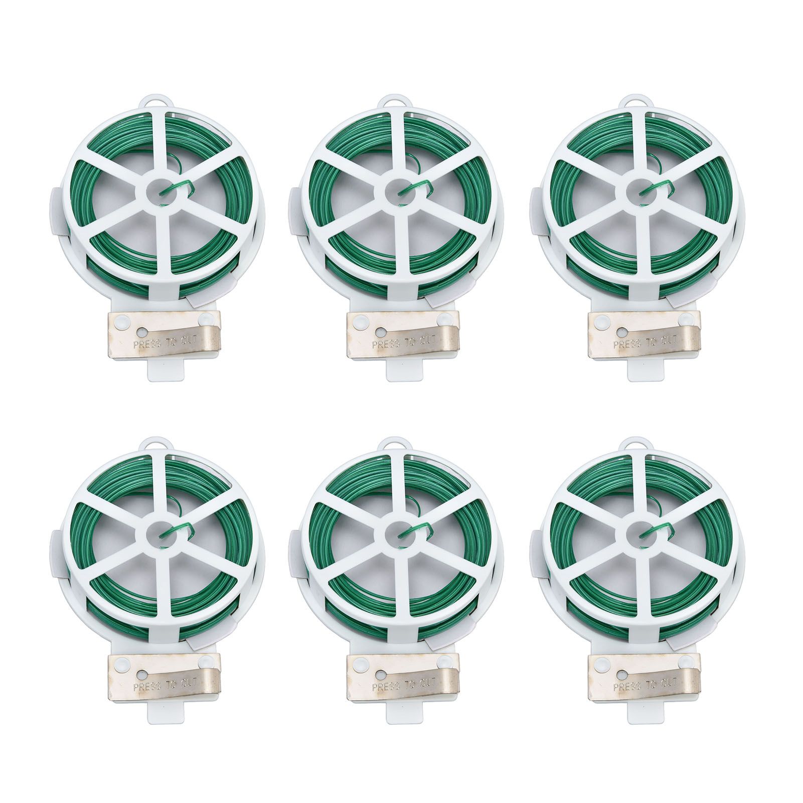 6Pcs Green Tie Wire Gardening Twist Tie Climbing Vine Tie Wire for DIY Flower