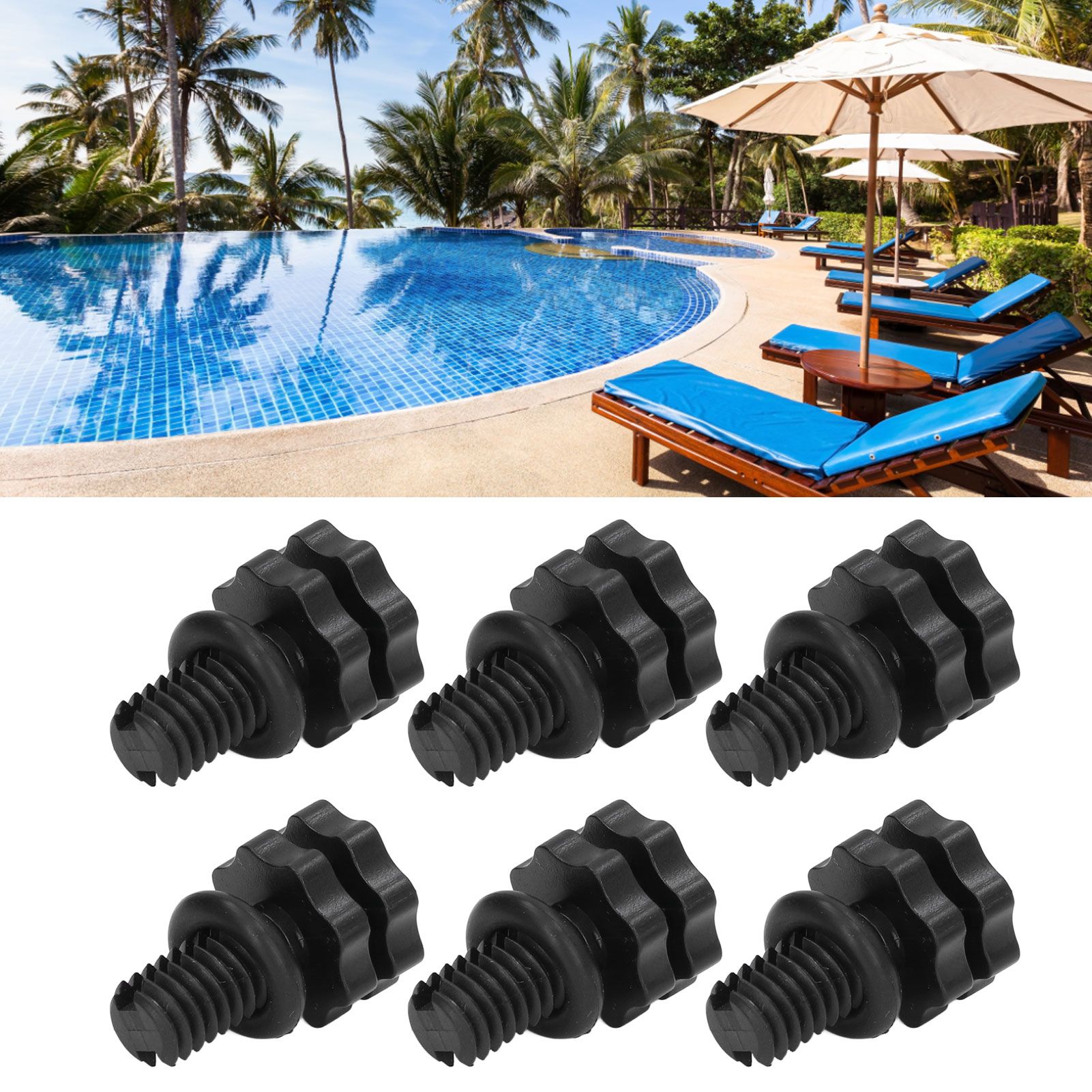 6Pcs Vent Valve Air Safety Exhaust Pool Filter Accessory Set Kit for HAYWARD view 11