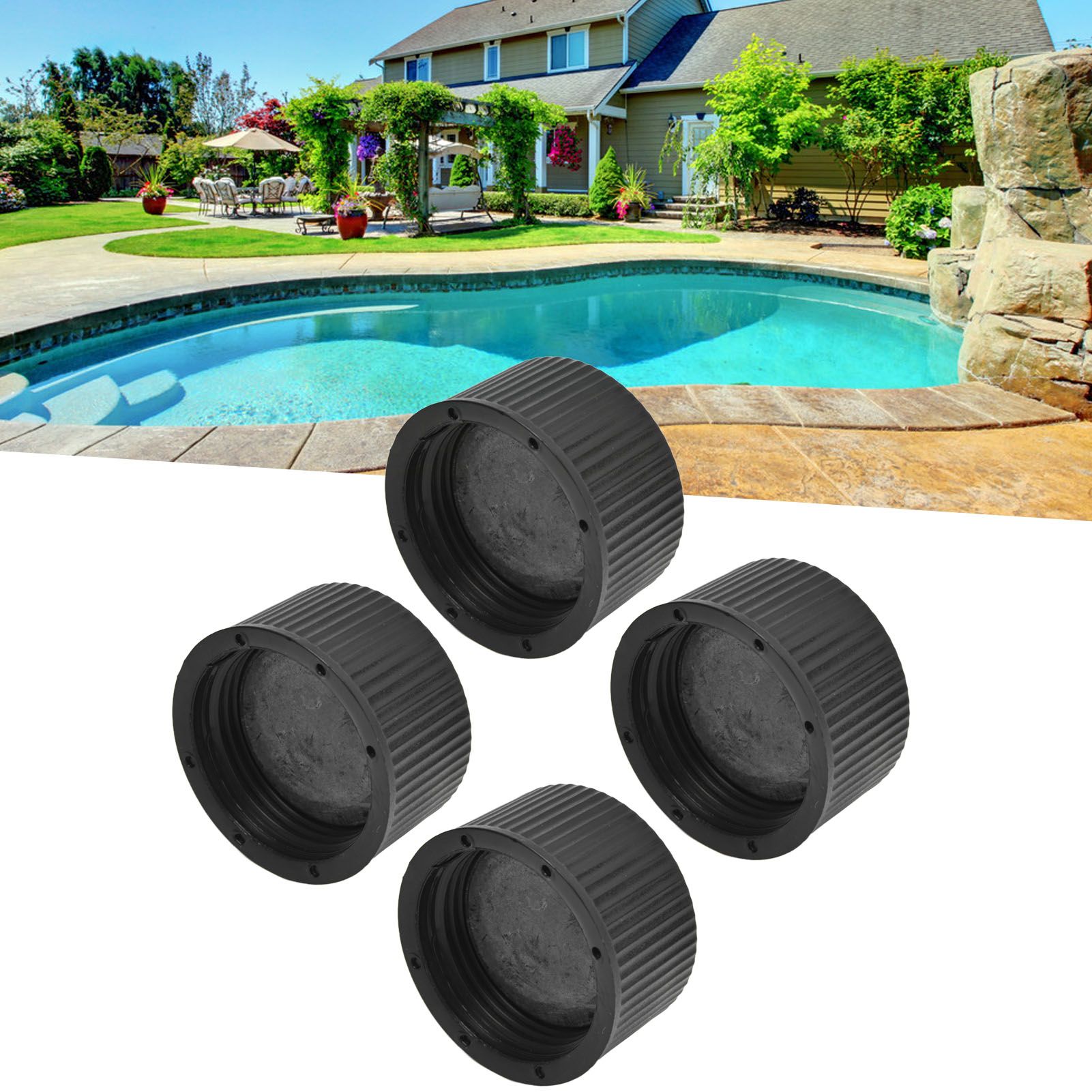 4pcs/set Drain Cap and Gasket Replacement for HAYWARD Swimming Pool Sand Tank view 11