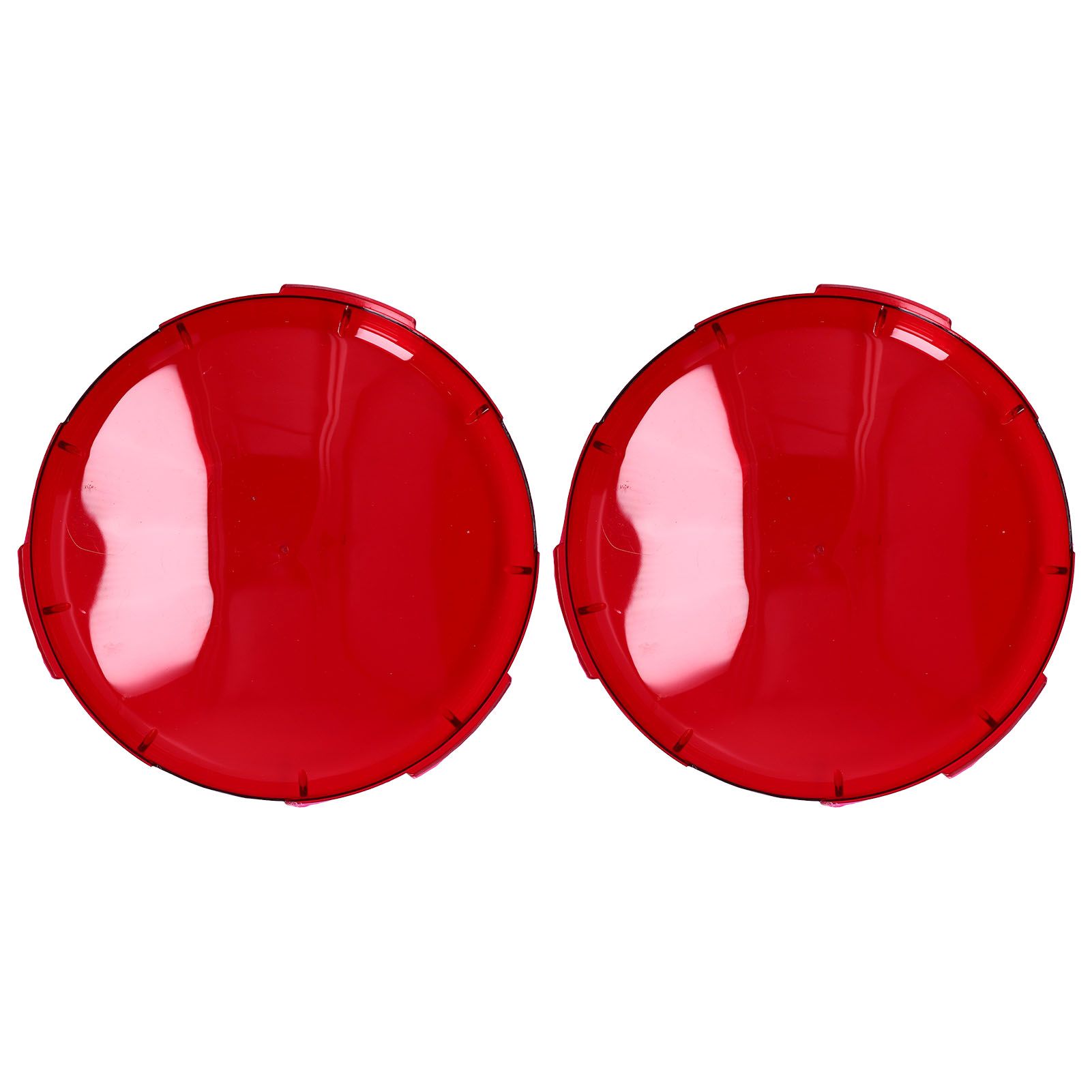 2Pcs Pool Lens Cover Plastic Red Transparent Underwater Light Lens Covers for