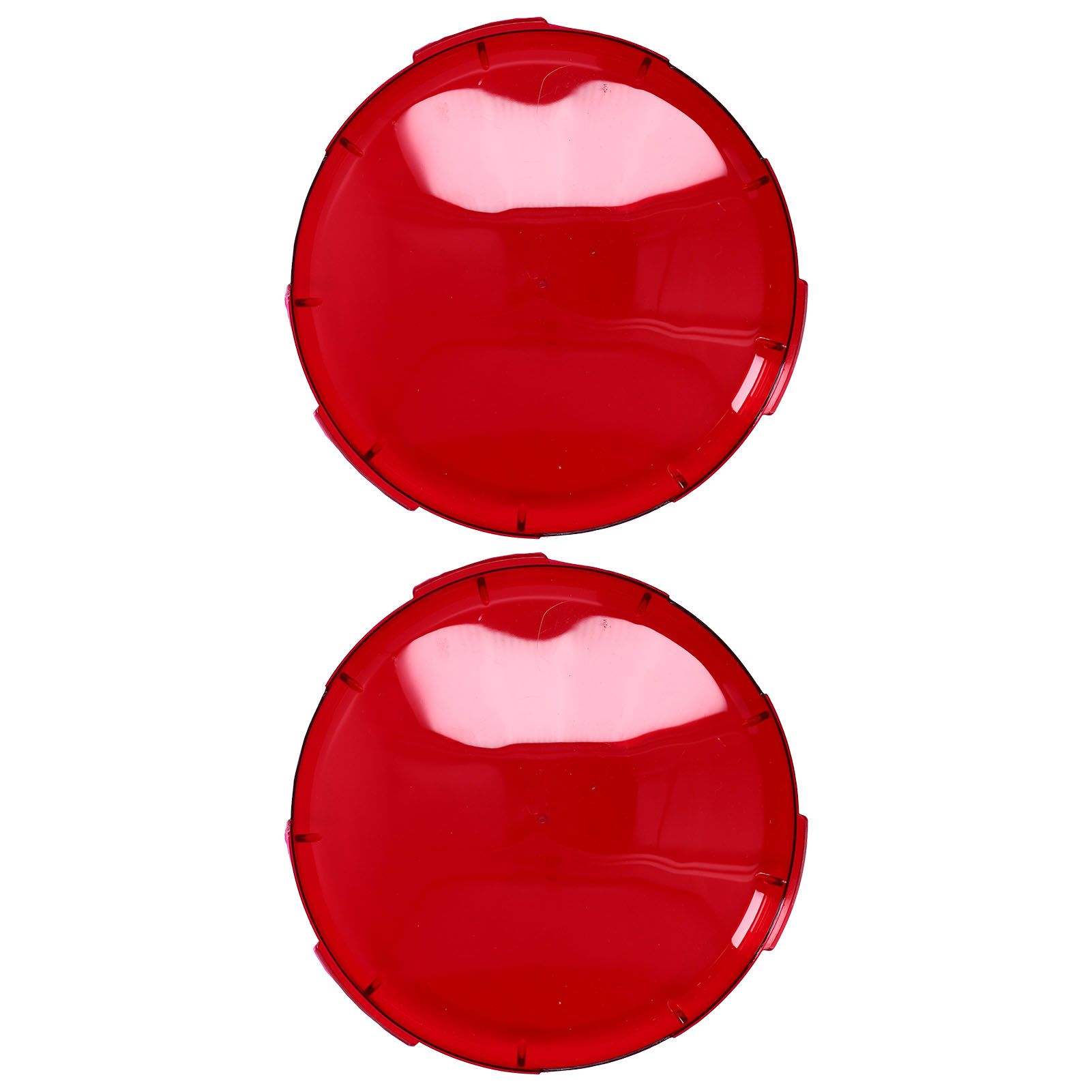 2Pcs Pool Lens Cover Plastic Red Transparent Underwater Light Lens Covers for view 2