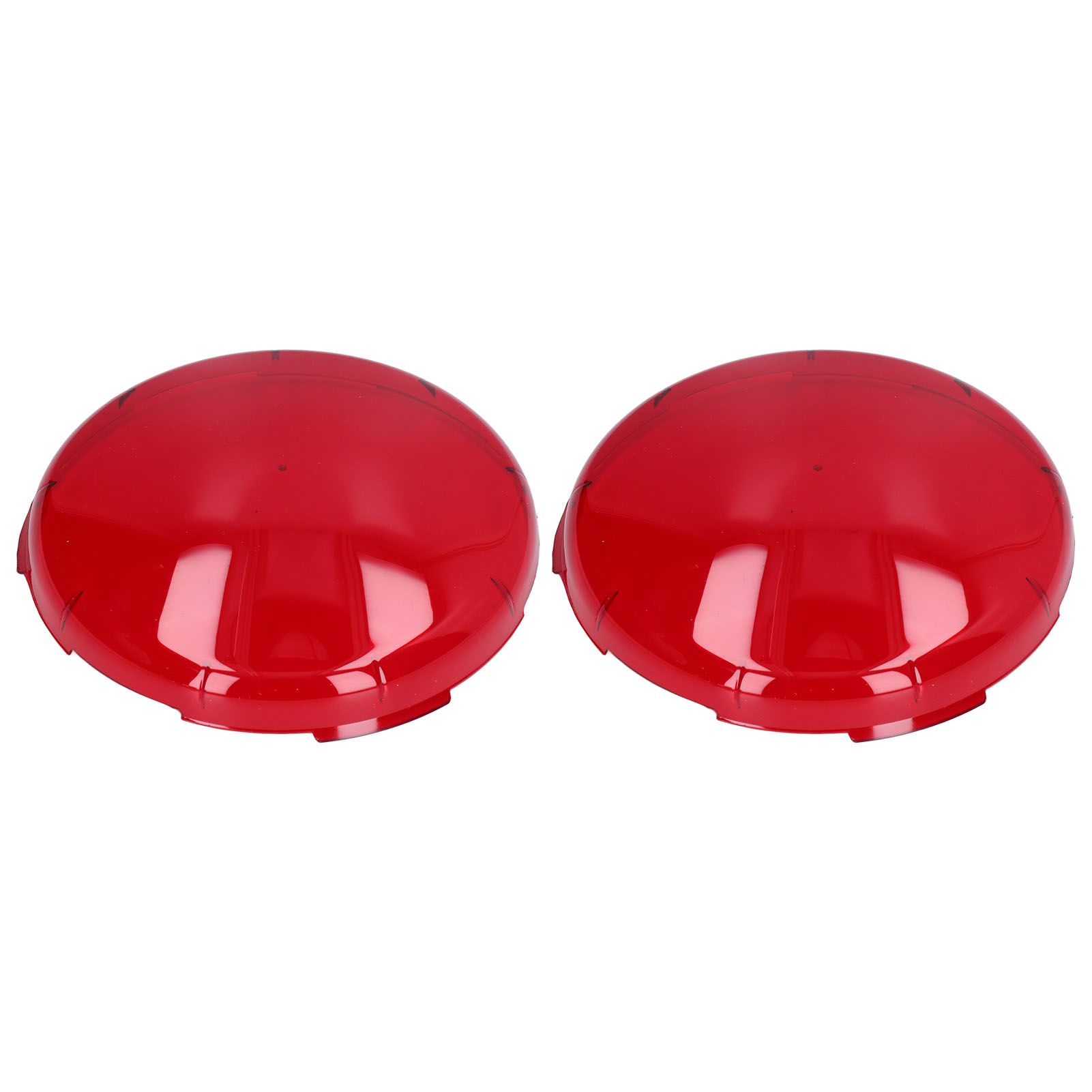 2Pcs Pool Lens Cover Plastic Red Transparent Underwater Light Lens Covers for view 3