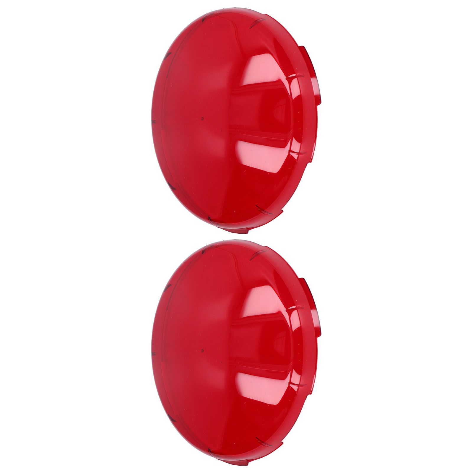 2Pcs Pool Lens Cover Plastic Red Transparent Underwater Light Lens Covers for view 4