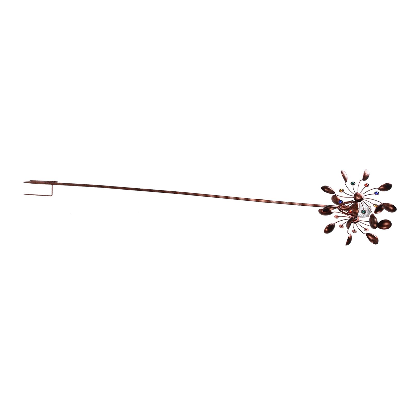 Solar Wind Spinners Multi Color LED Lights Garden Wind Catcher Windmill for view 8