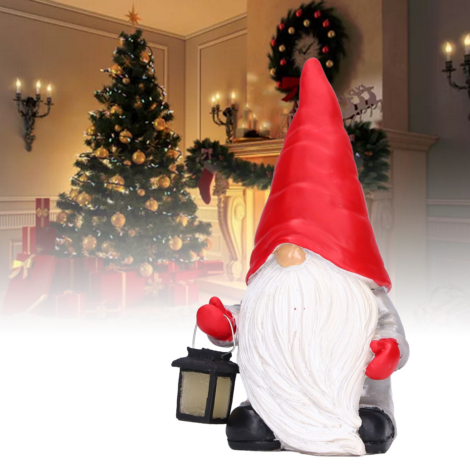 Garden Resin Gnome Statue Sculpture Garden Ornaments for Desktop Courtyard view 12