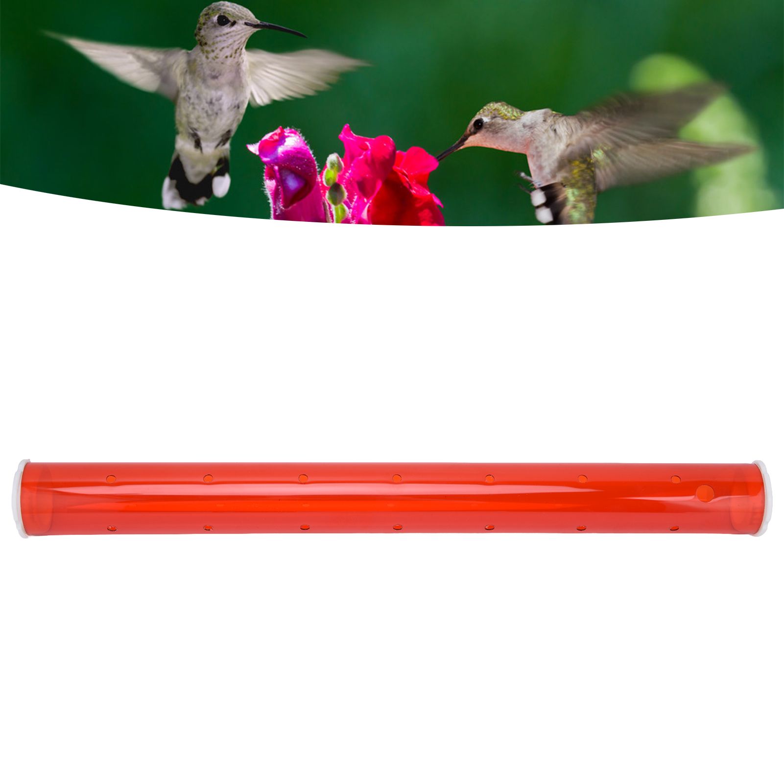 Long Pipe Bird Feeder Red Transparent Outdoor Bird Feeder Tube Wild Bird view 11