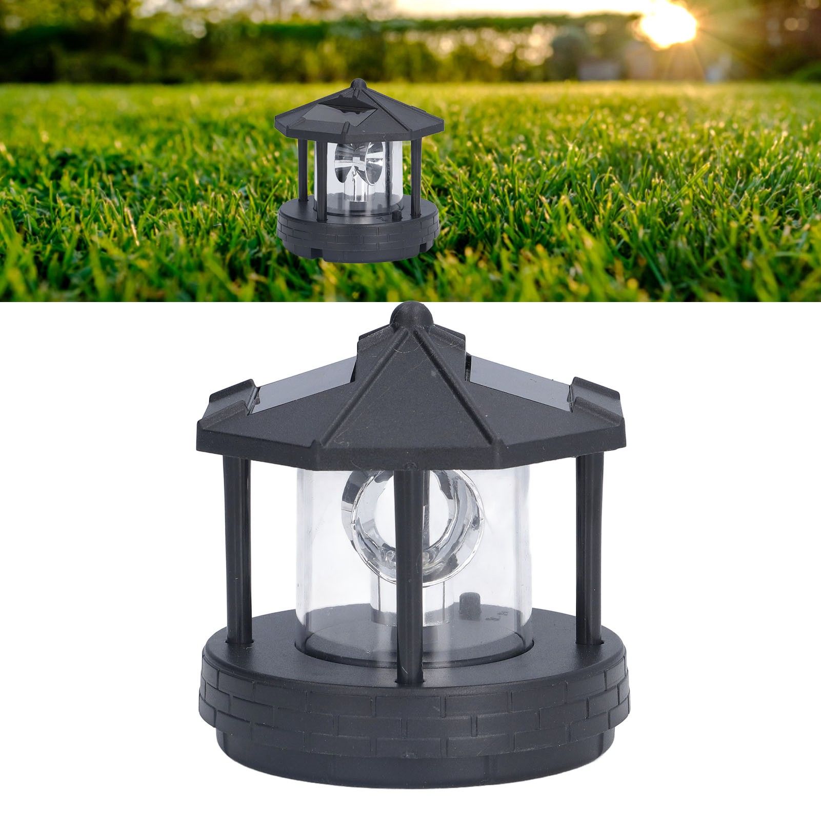 LED Solar Light Unique Tower Design 360 Degree Rotation Energy Saving Easy view 11