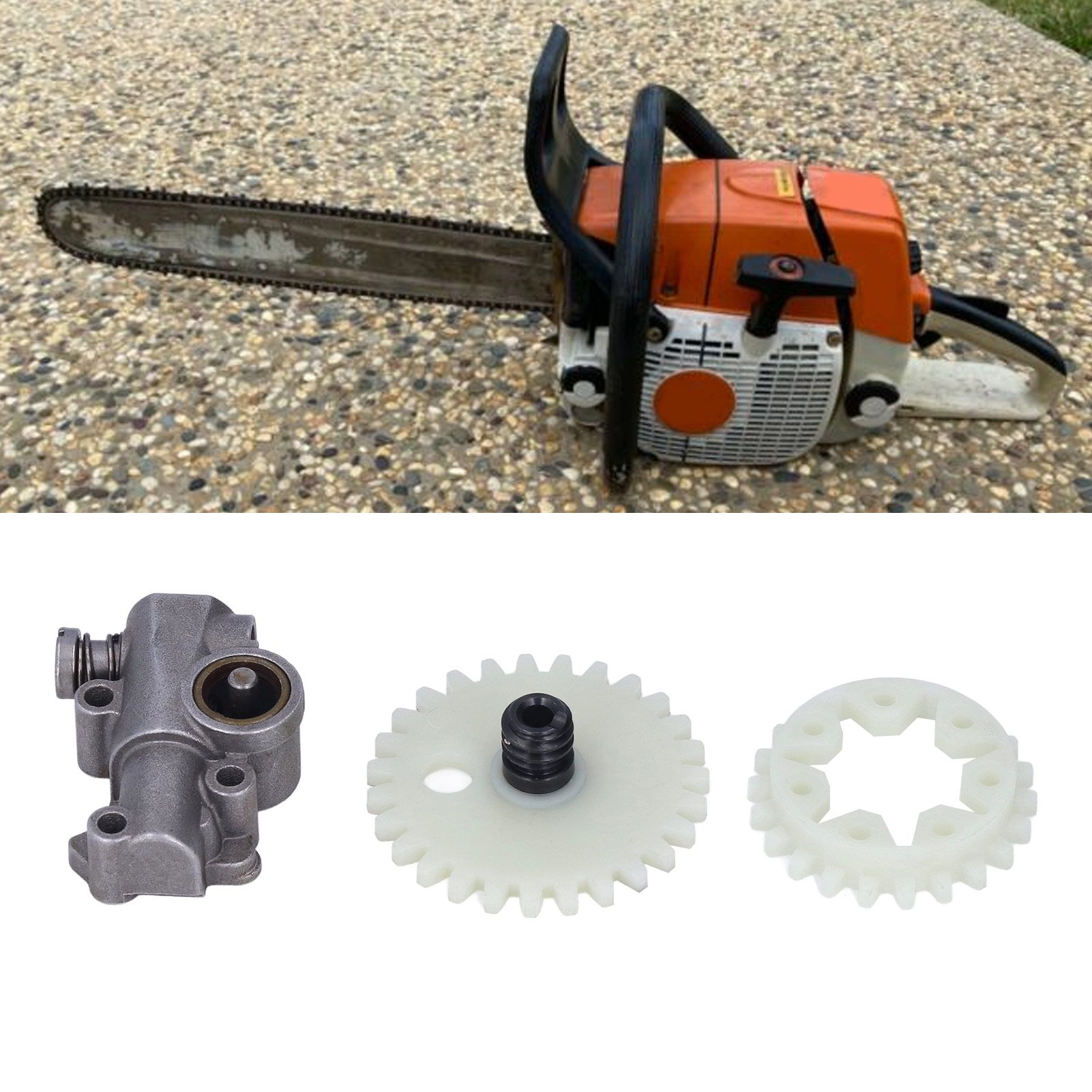 Chain Saw Oil Pump Oil Pump Gear Worm Oil Injection Wheel Accessories for view 11