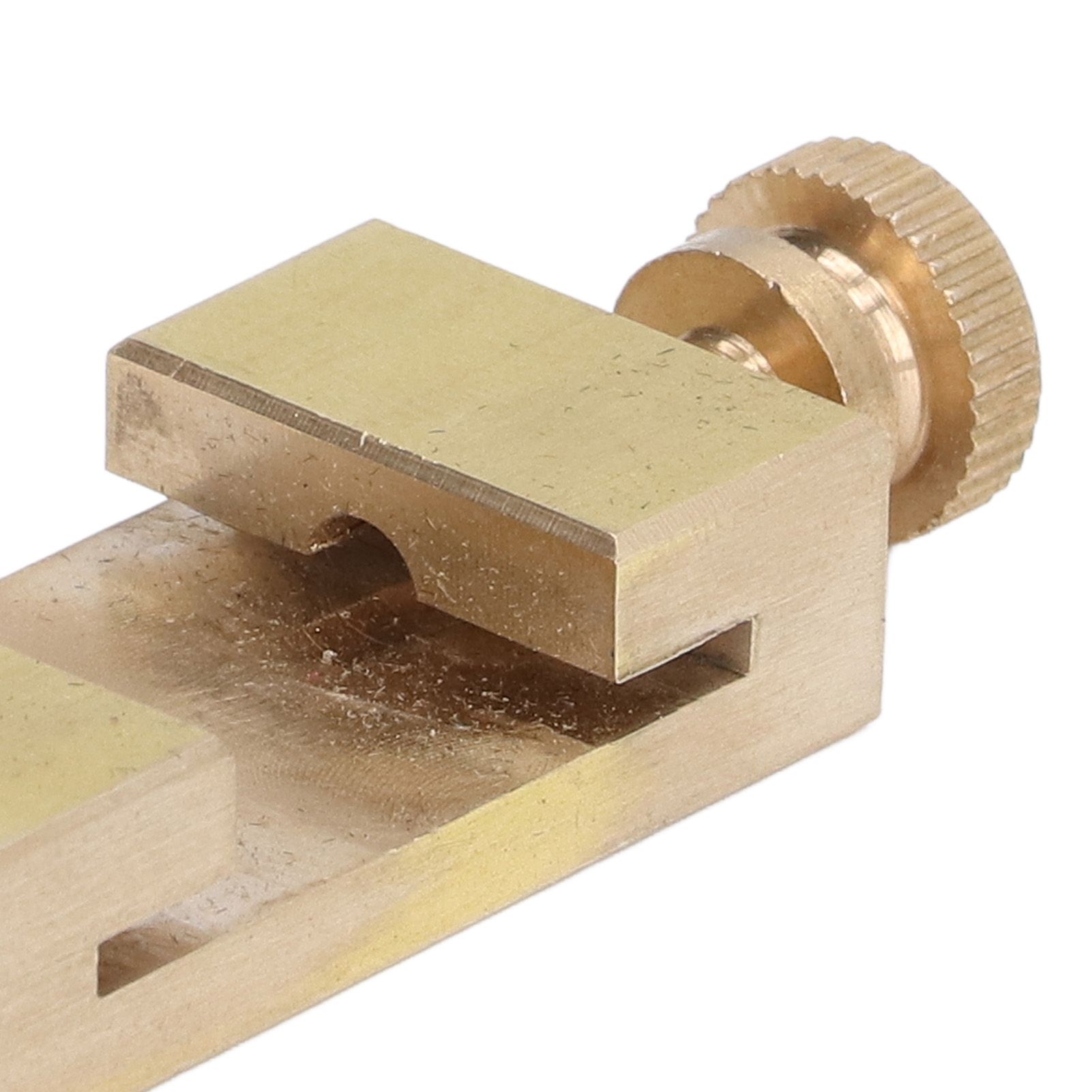 Brass Scribe Steel Ruler Positioning Limit Block Woodworking Angle Line view 13