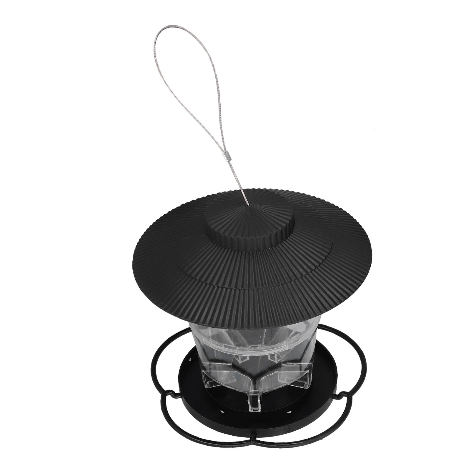 Bird Feeder 1L Durable ABS Easy Filling Transparent Container Portable view 2