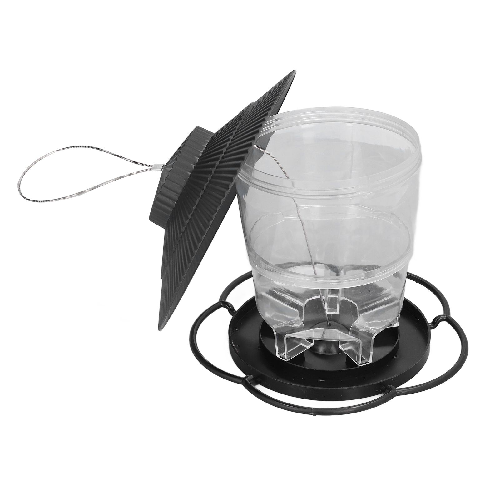 Bird Feeder 1L Durable ABS Easy Filling Transparent Container Portable view 5