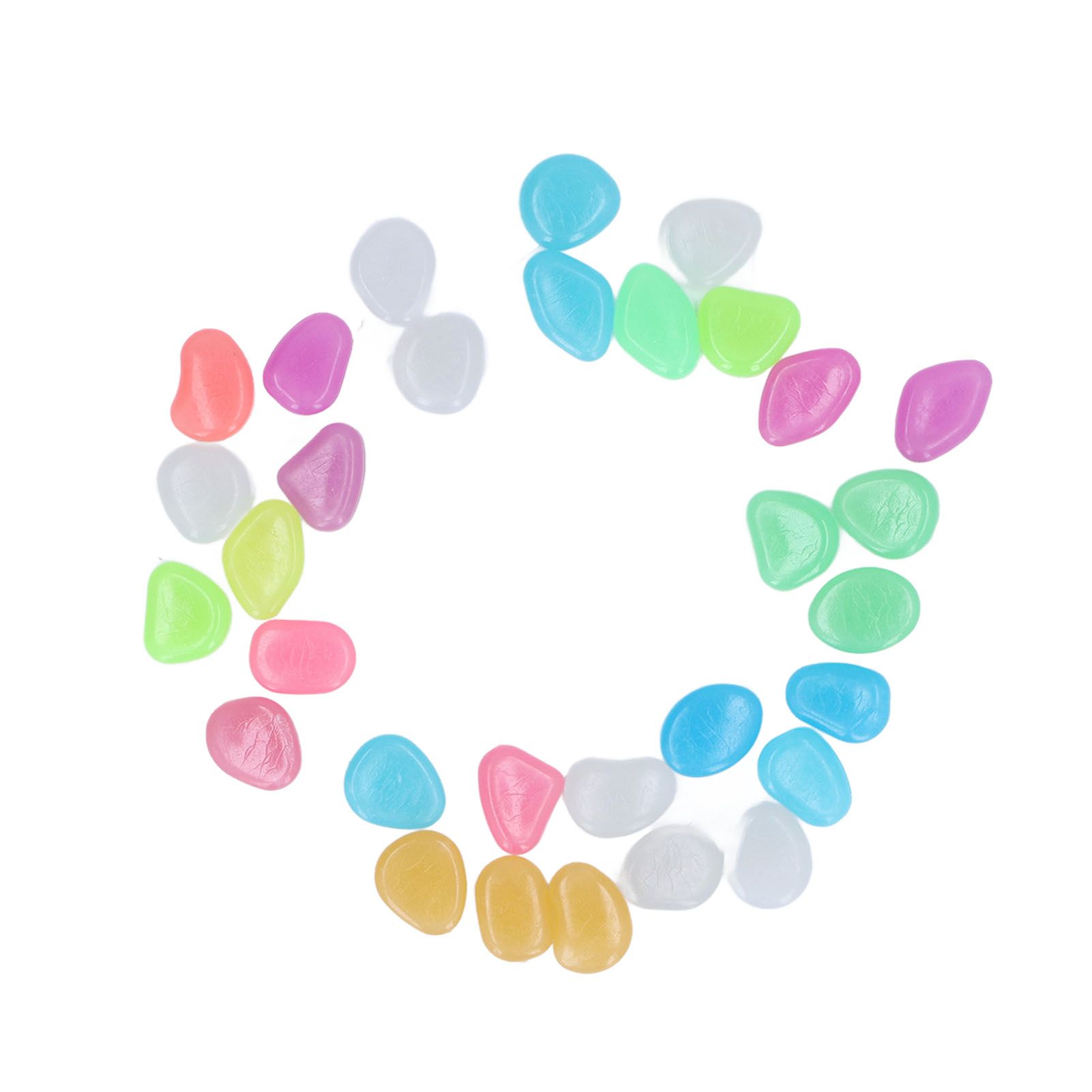 Outdoor Luminous Stones Colorful Fluorescent Luminous Pebbles for Dark Garden