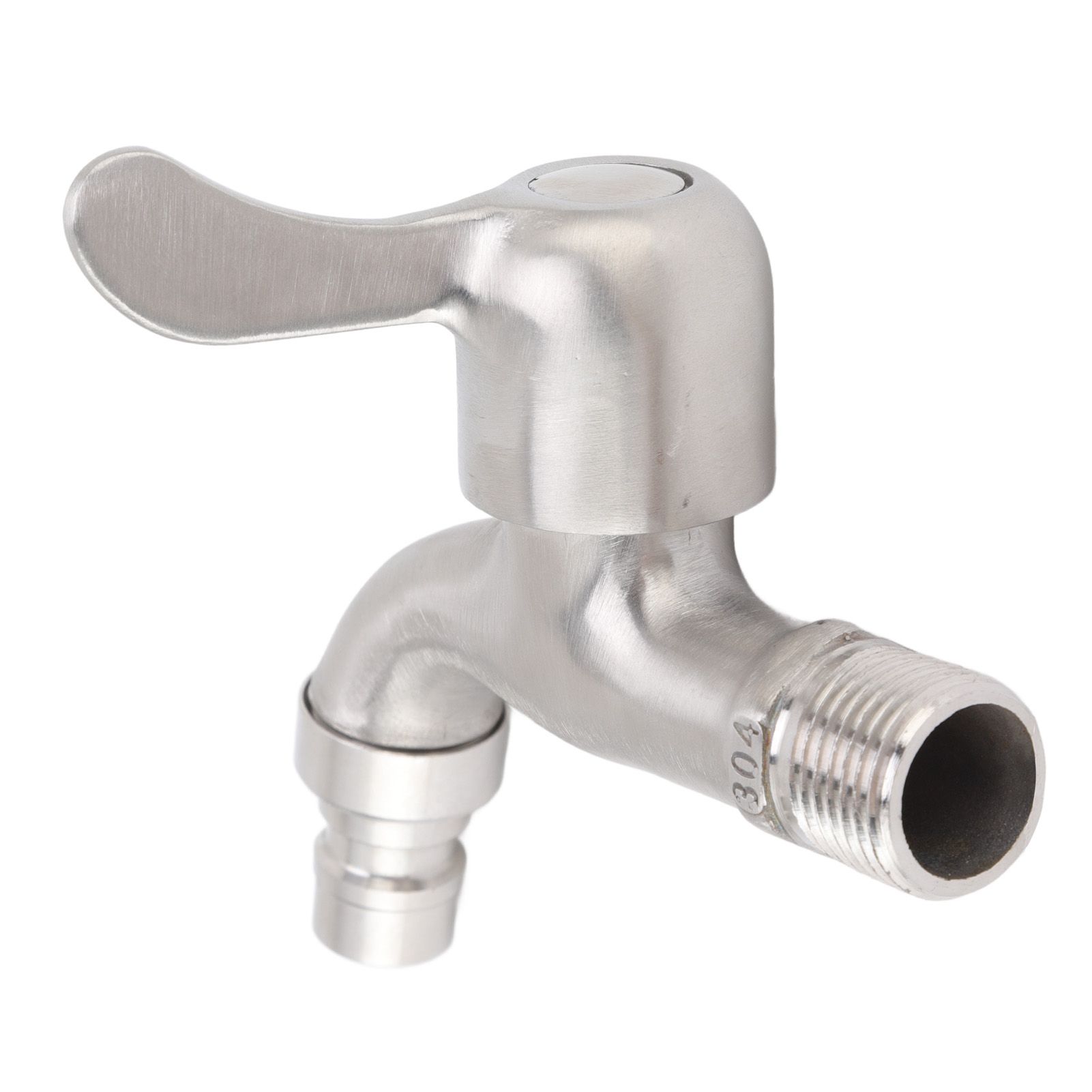 G1/2 Washing Machine Tap Leakage Proof Cold Water Stainless Steel Wall Mounted view 2